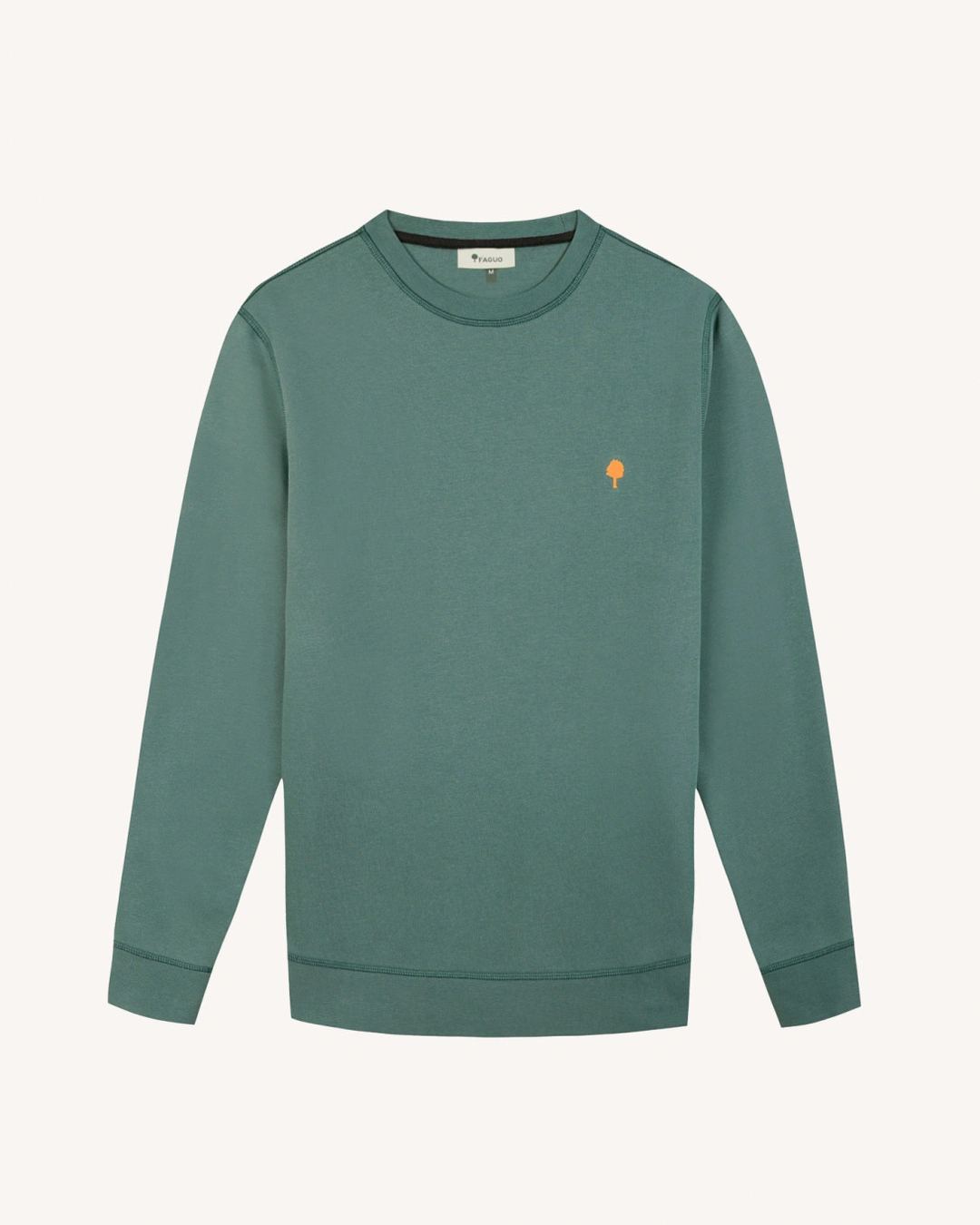 Sweat col rond vert clair grisé - DONZY - 2