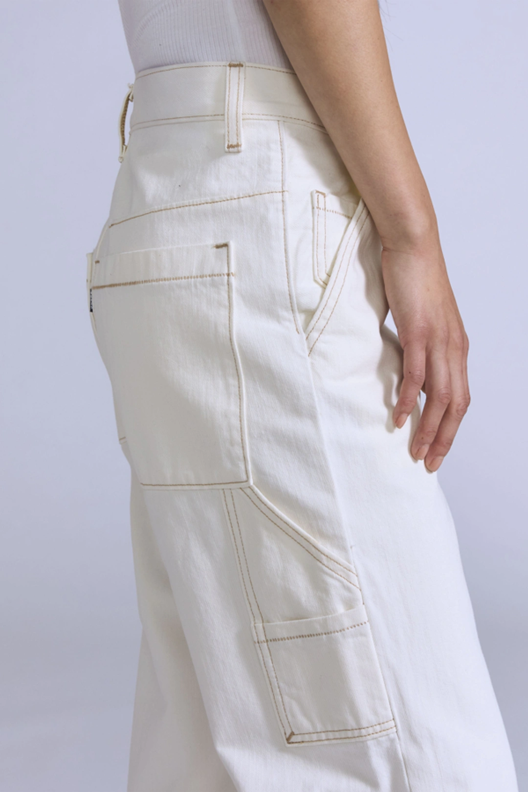 Levi's Pantalon Carpenter - Femme - Beige / Blue Ecru Foam - 32X32 - 2