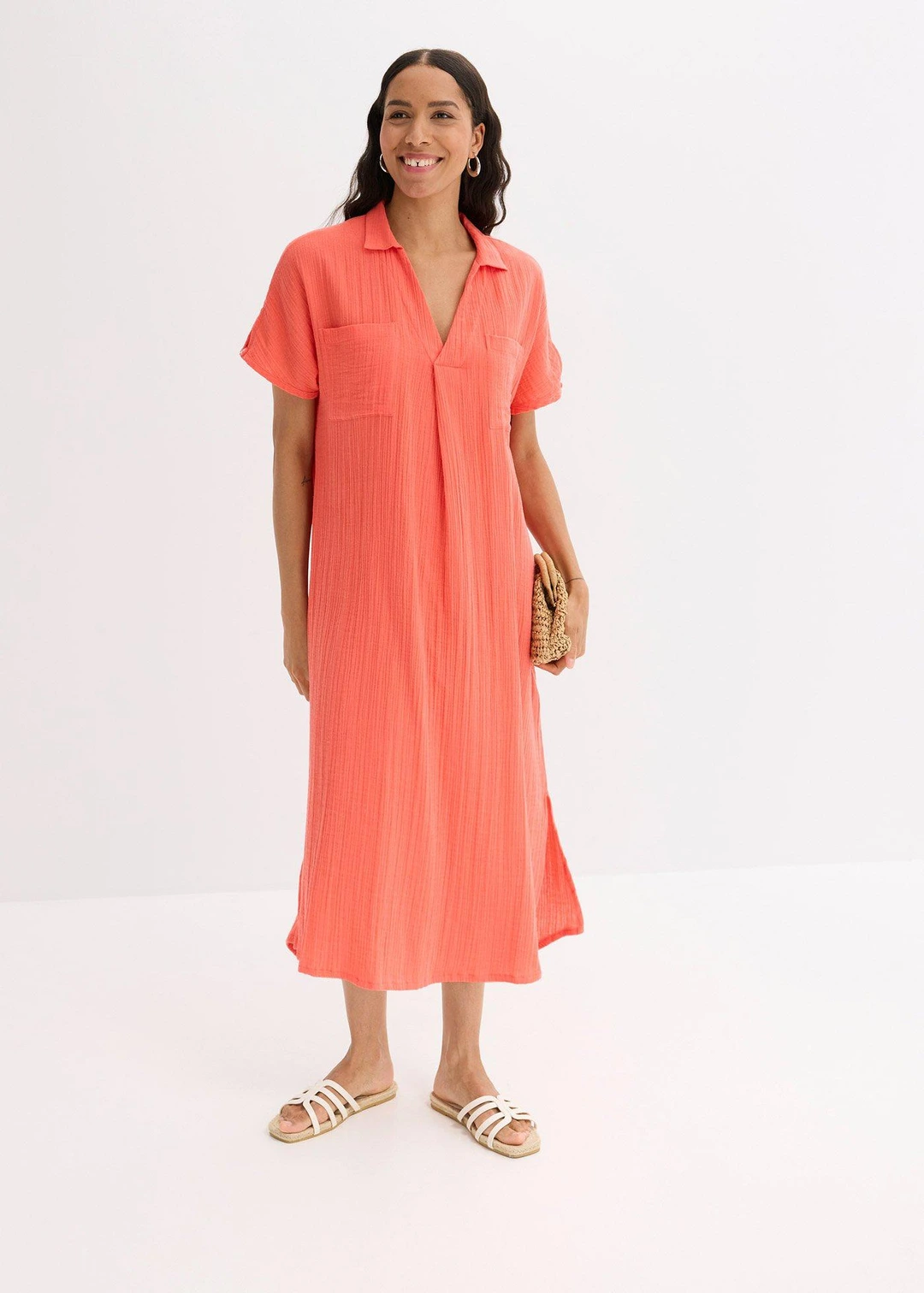 Robe caftan en gaze de coton douce - 2