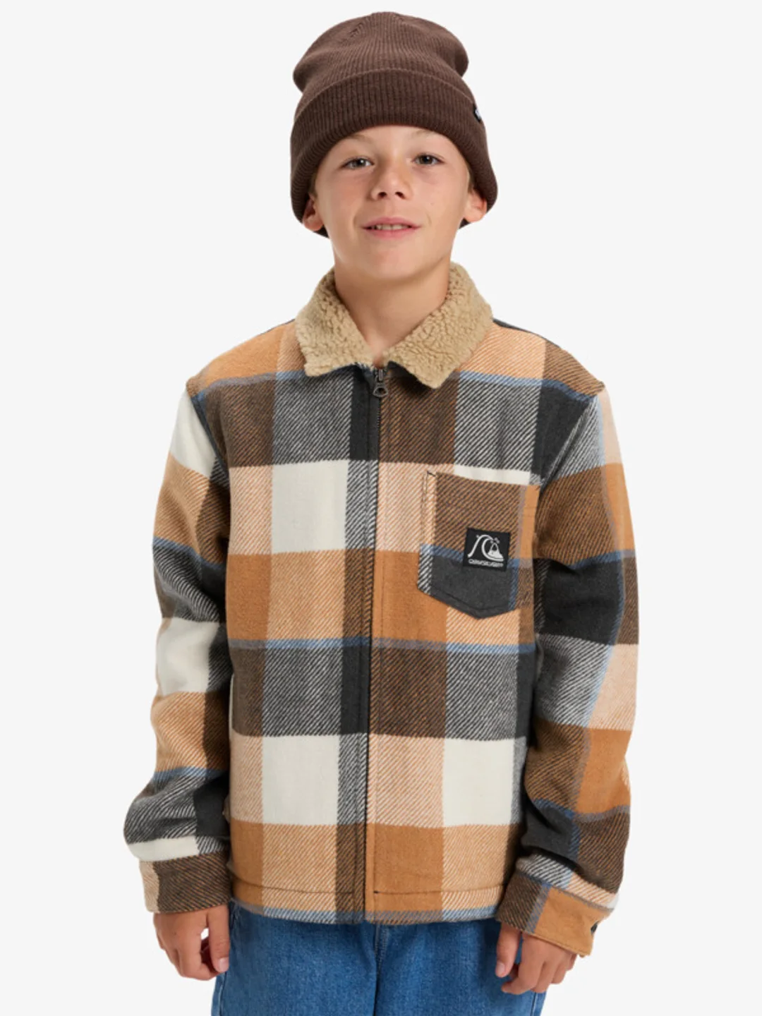 Dna Sherpa Harrington - Veste Harrington Marron Garçon 8-16 ans