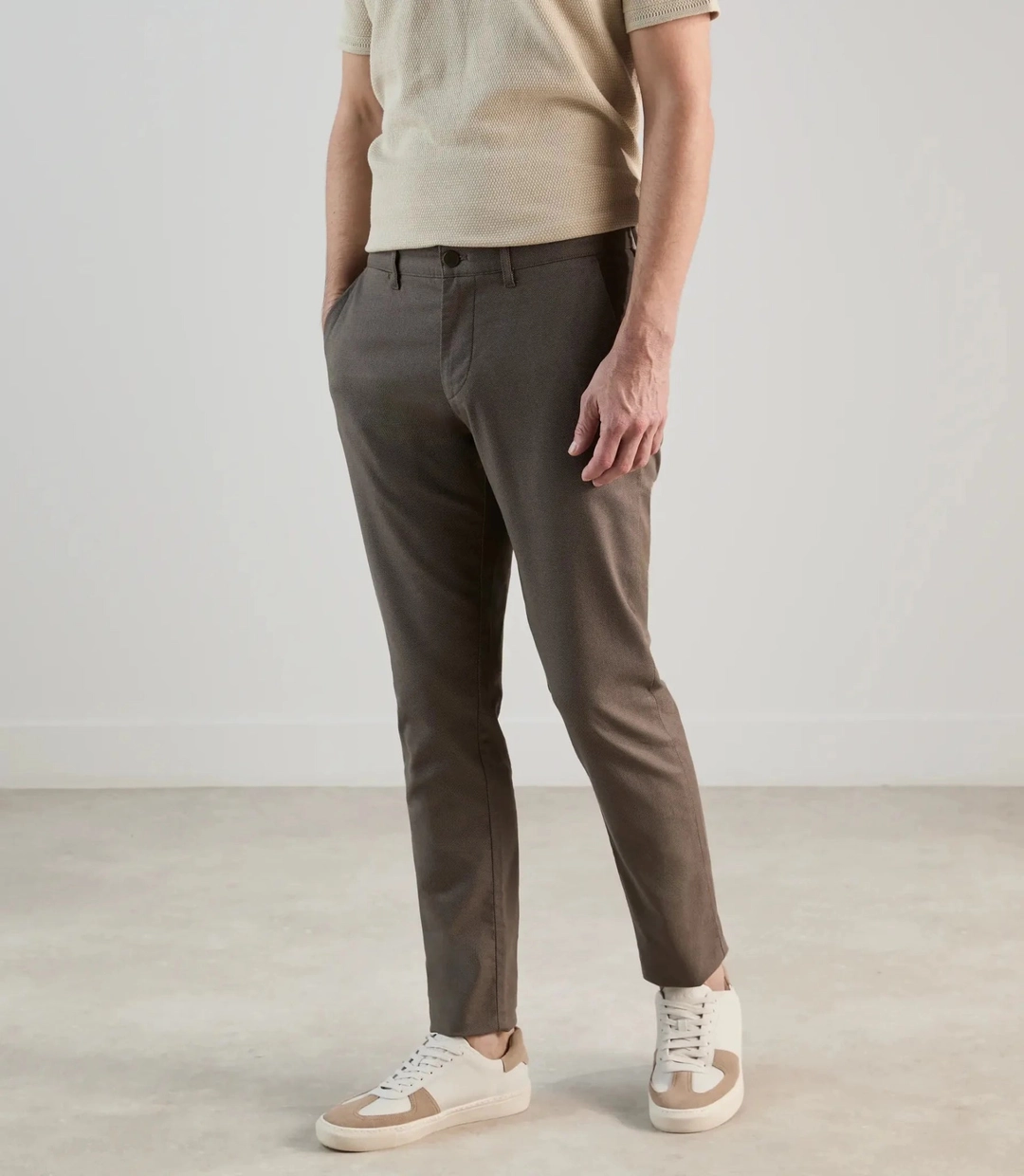 IZAC - Pantalon armuré châtain
