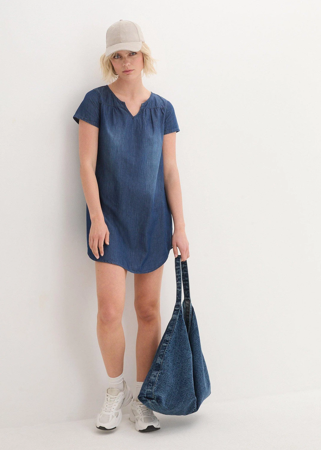 Robe-tunique en jean