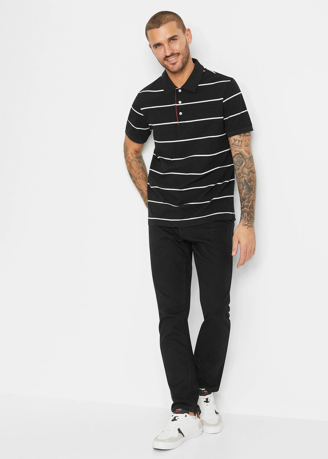 Lot de 2 polos en maille piquée, 100% coton