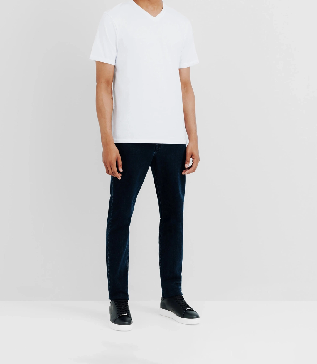 IZAC - T-shirt col V blanc