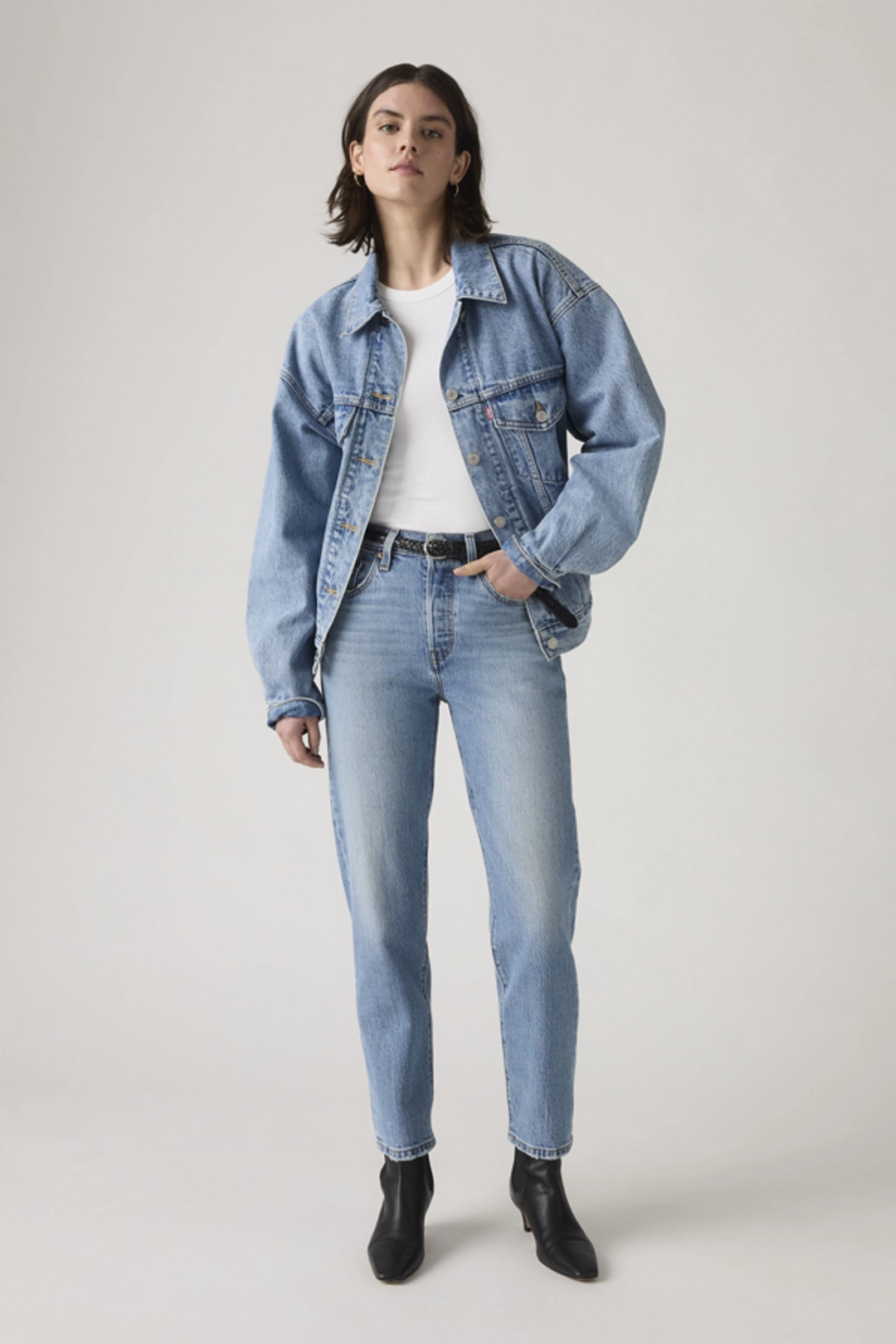 Levi's Jean Coupe Courte 501 - Femme - Noir / Black Sprout - 34X28