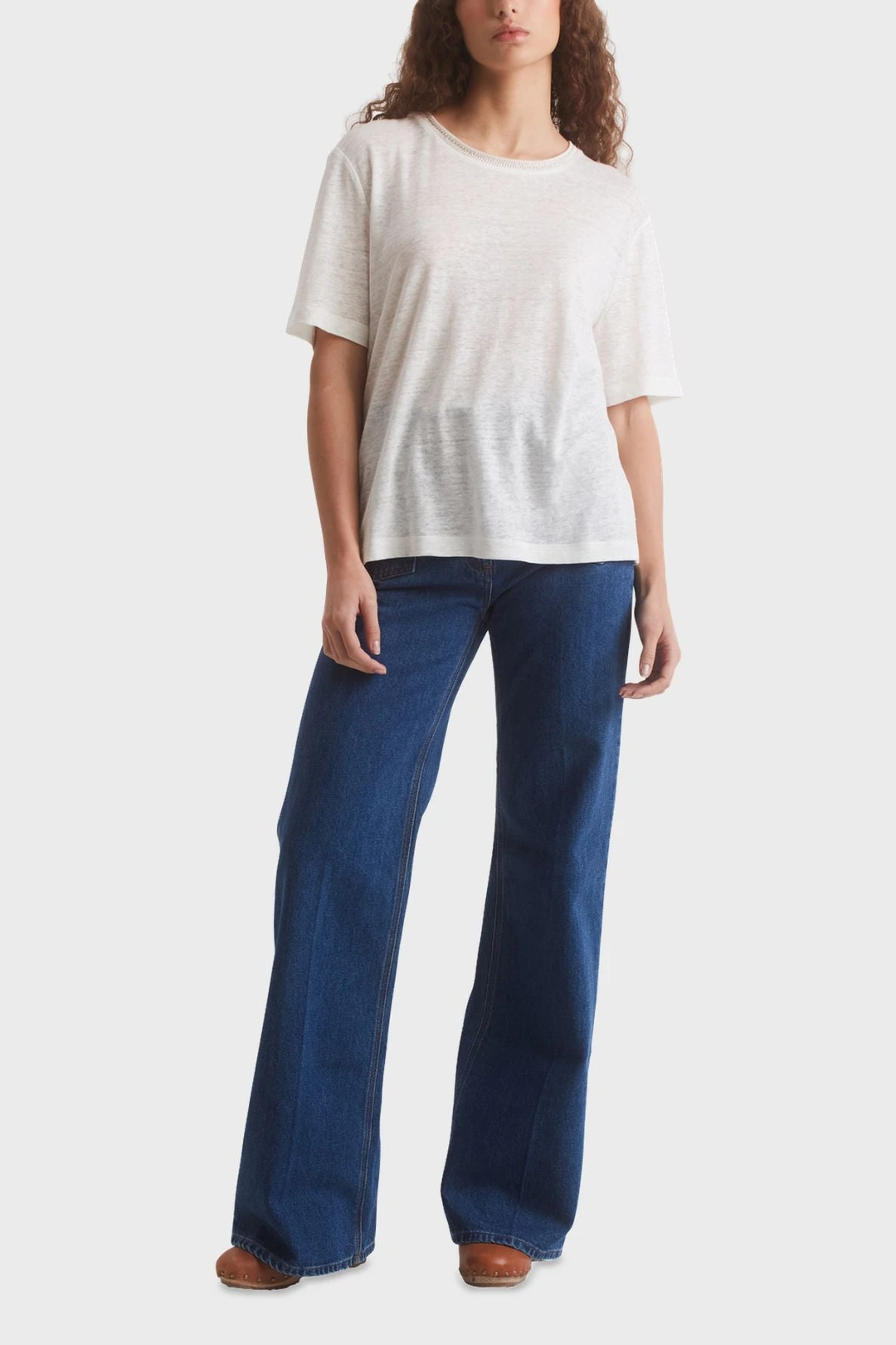 T-Shirt lin - AGNES - Blanc - 5