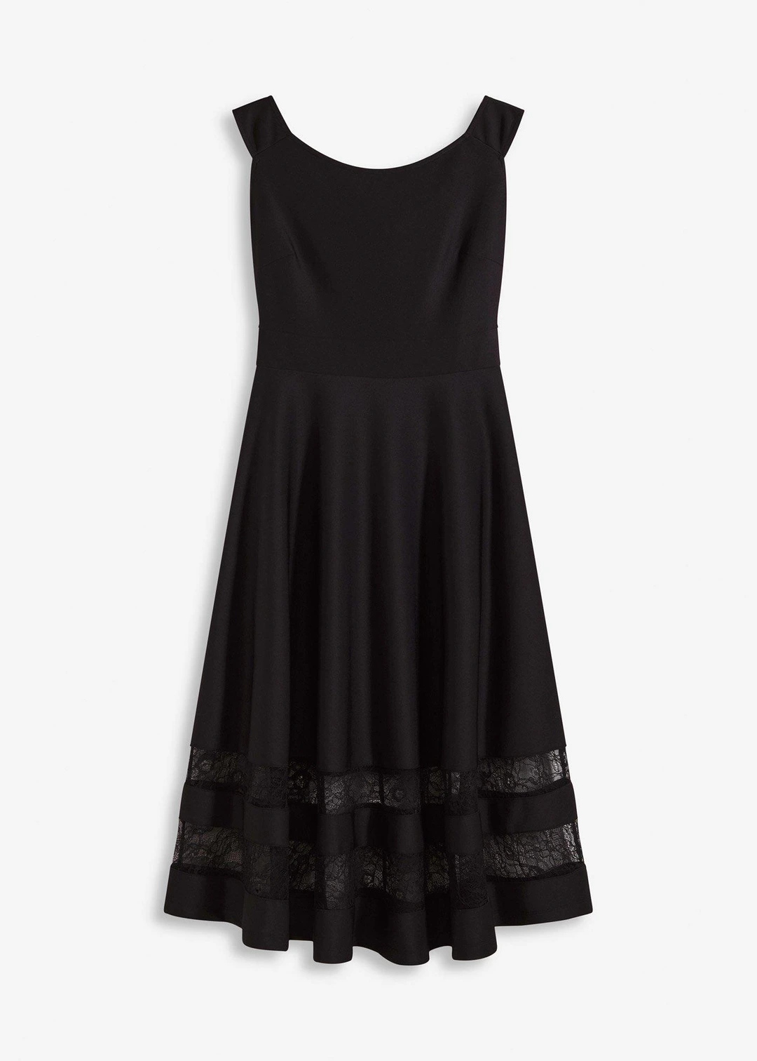 Robe col Bardot avec dentelle
