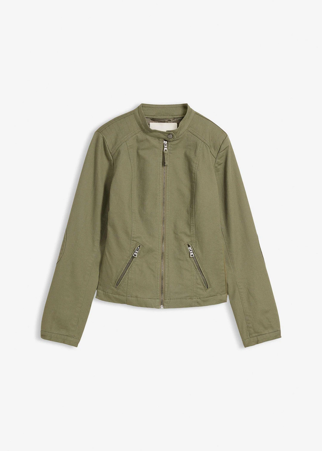 Veste en coton twill avec empiècements latéraux extensibles
