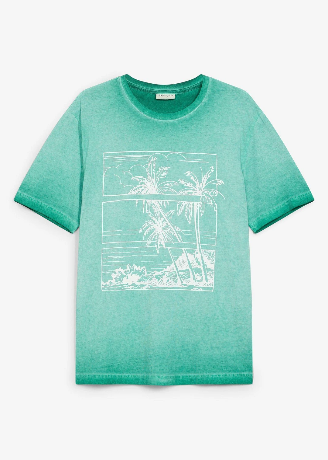 T-shirt aspect délavé en coton