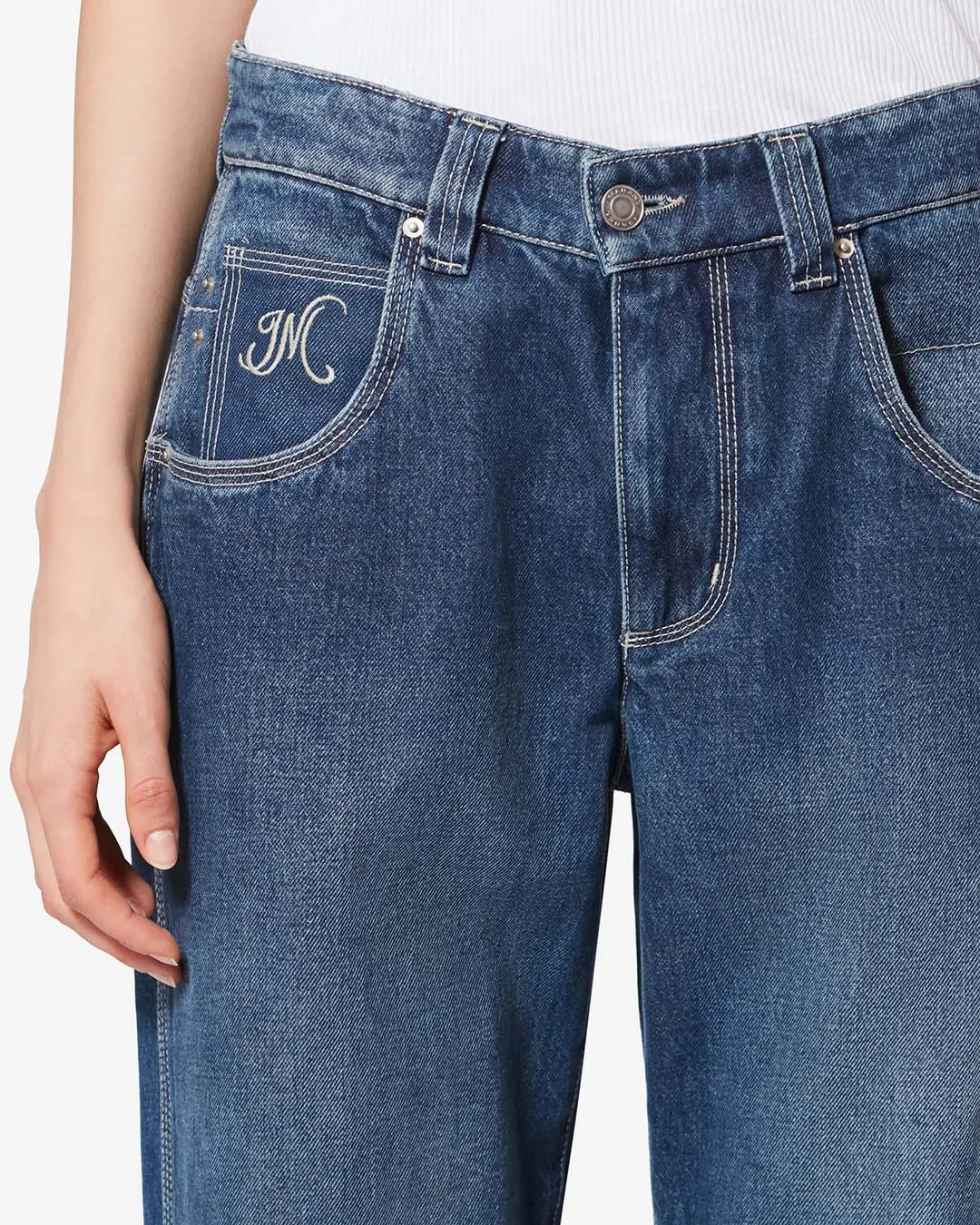 Pantalon Jeyda - Femme - Bleu - Taille 42 - 2
