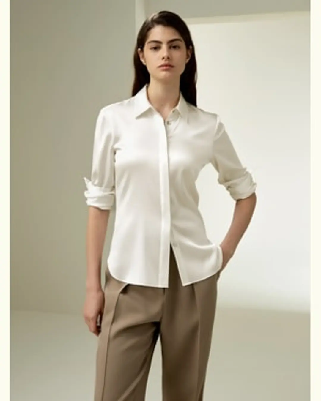LILYSILK Chemisier Femme Soie Coupe Ajustée Tissu En Soie Extensible Nette Et Plus Élégante Sophistiqué Et Élégant Noir Xs