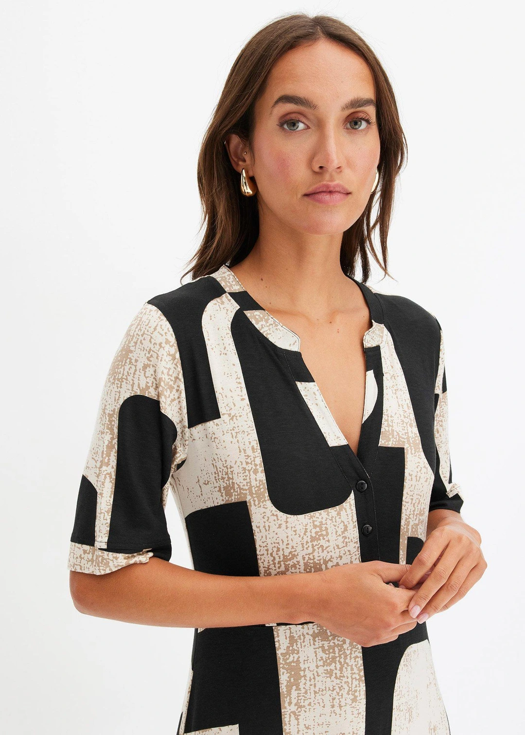 Robe longue en viscose extensible douce - 3