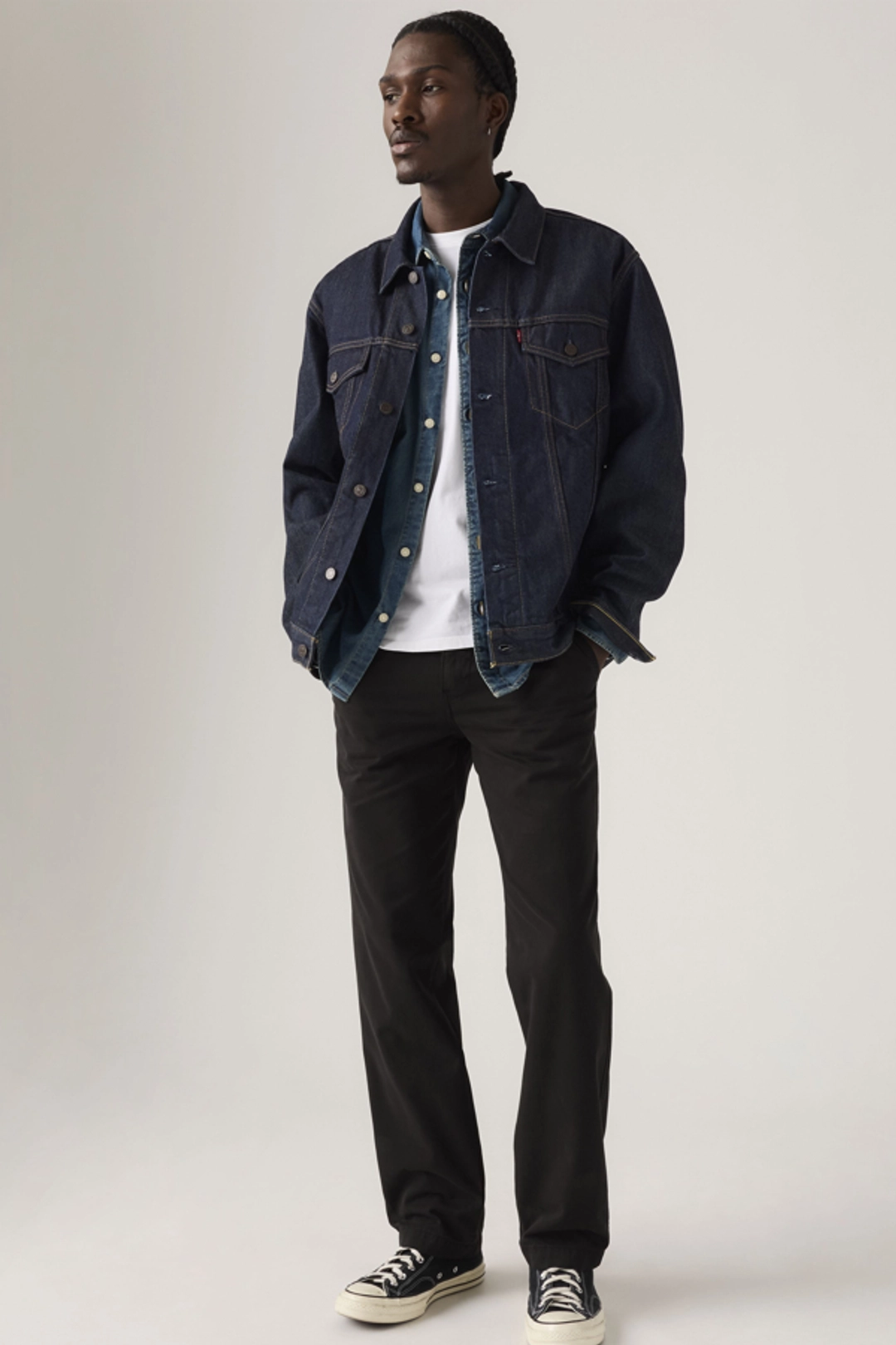 Levi's Pantalon XX Chino Authentic Relaxed - Homme - Bleu / Navy Blazer Soft Garment Dye - 29X32