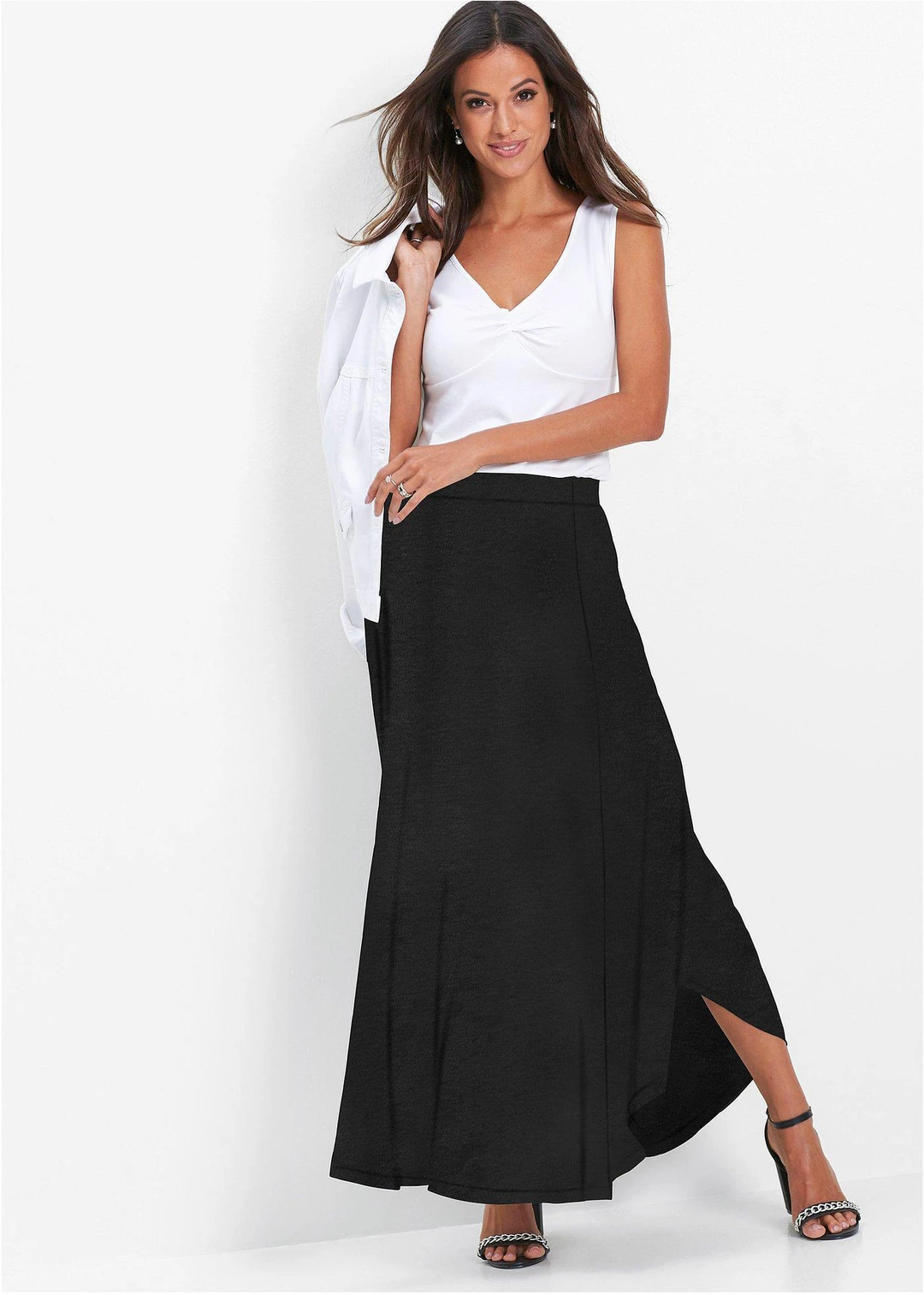 Jupe en jersey viscose