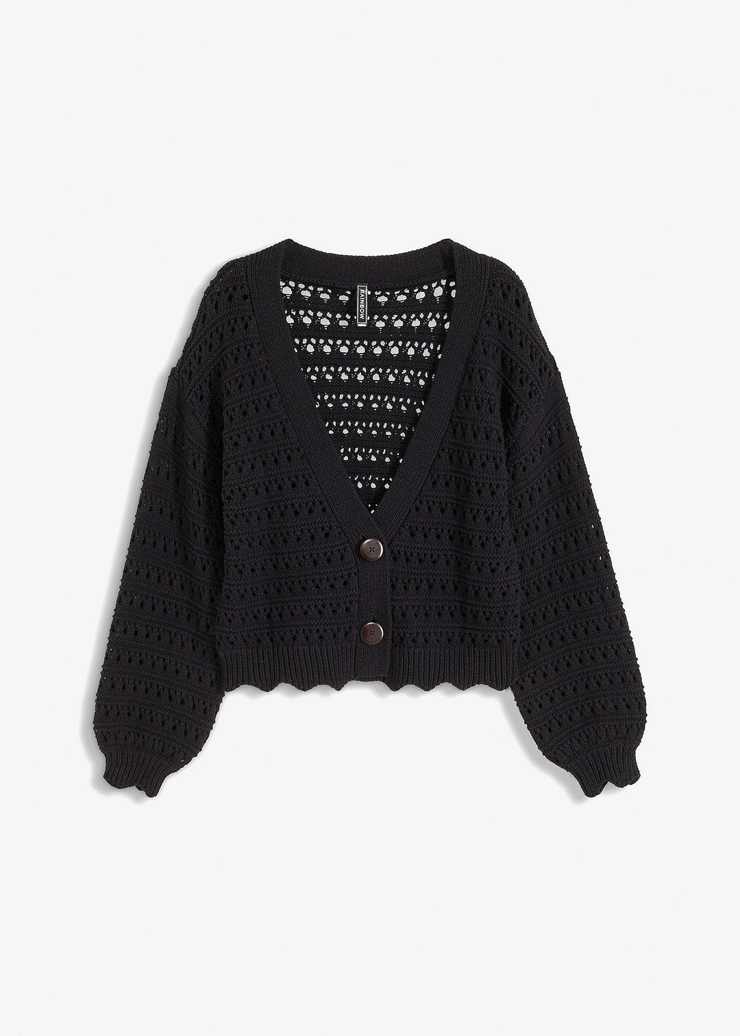 Cardigan ajouré 100% coton