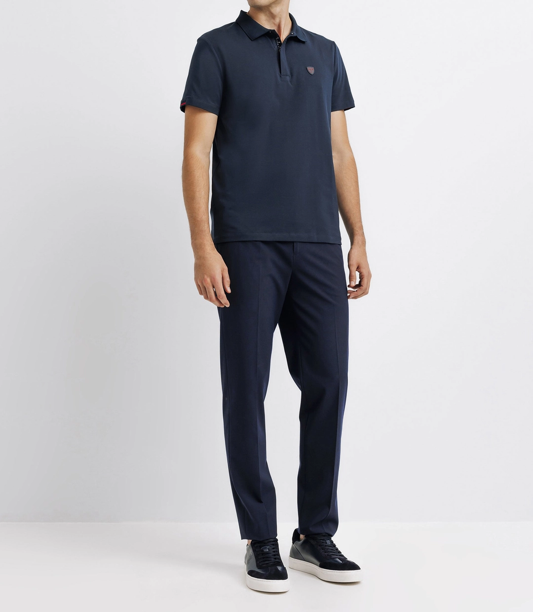 IZAC - Polo avec patch marine