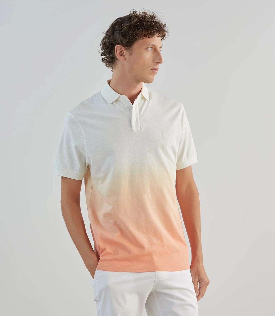 IZAC - Polo à manches courtes tie and dye orange