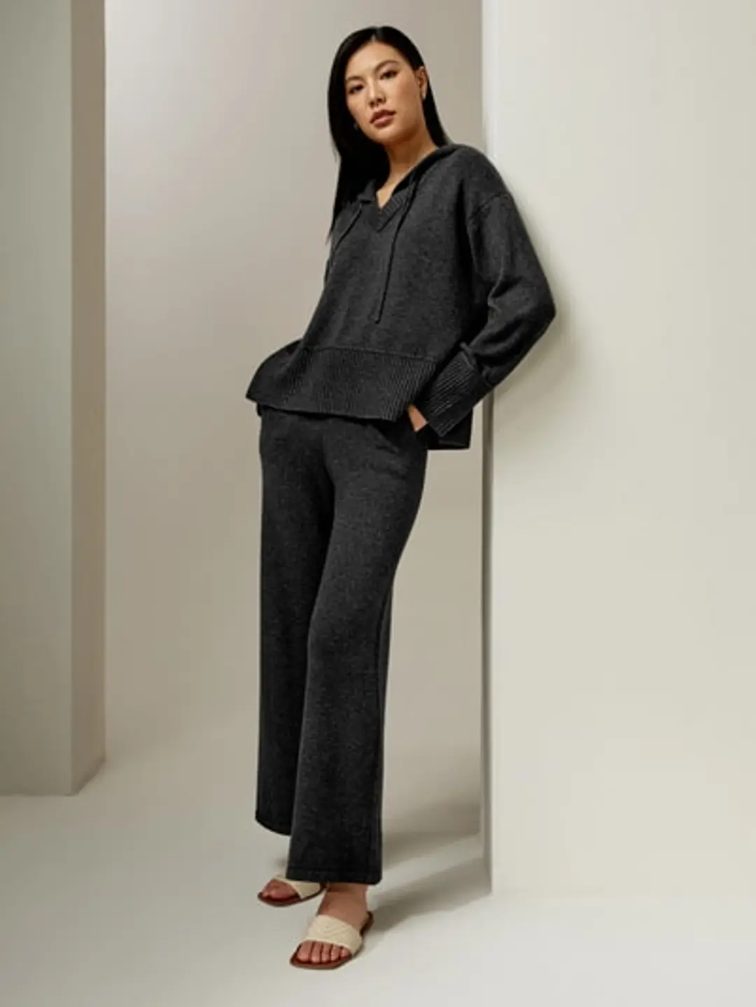 LILYSILK Pantalon Crêpe De Laine Poches Des Deux Côtés Luxueux De Laine Livraison Gratuite Doux Pour La Peau Et Respirant Chameau L