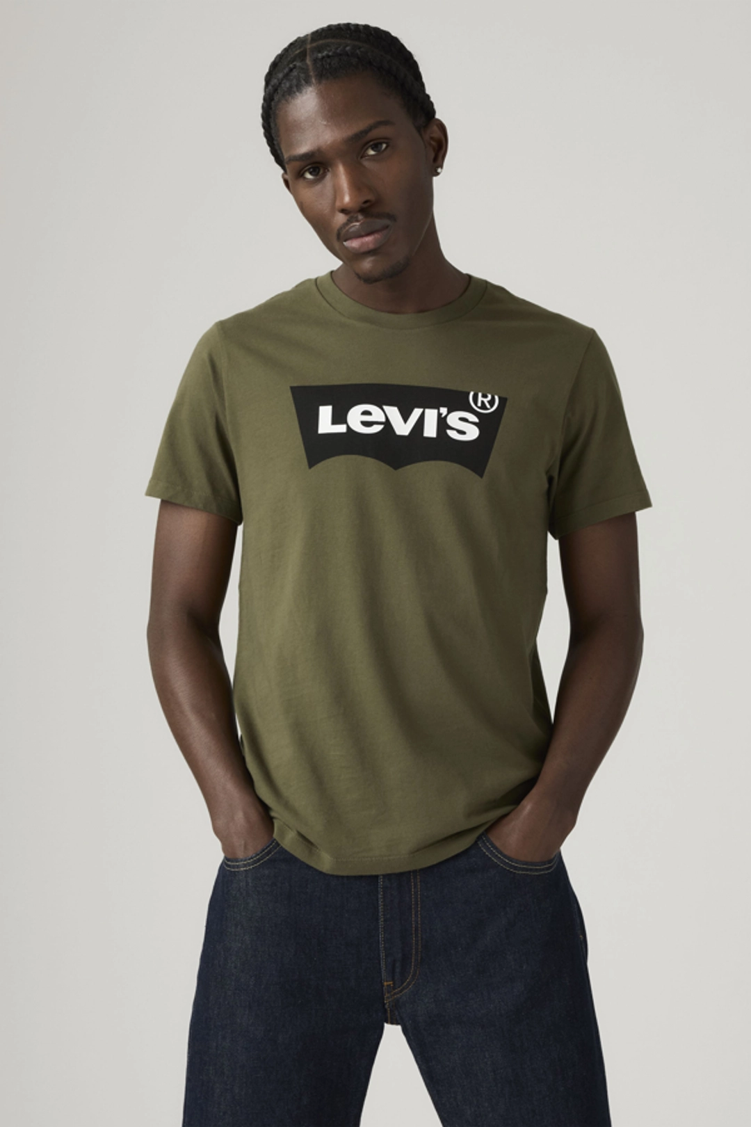 T Shirt Classique Levi's Avec Logo - Homme - Vert / Olive Night - 2XL