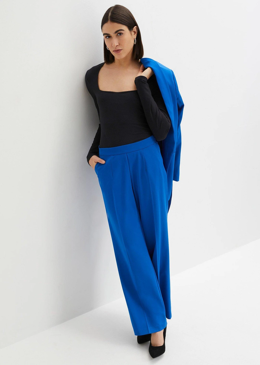 Pantalon large à pinces - 2
