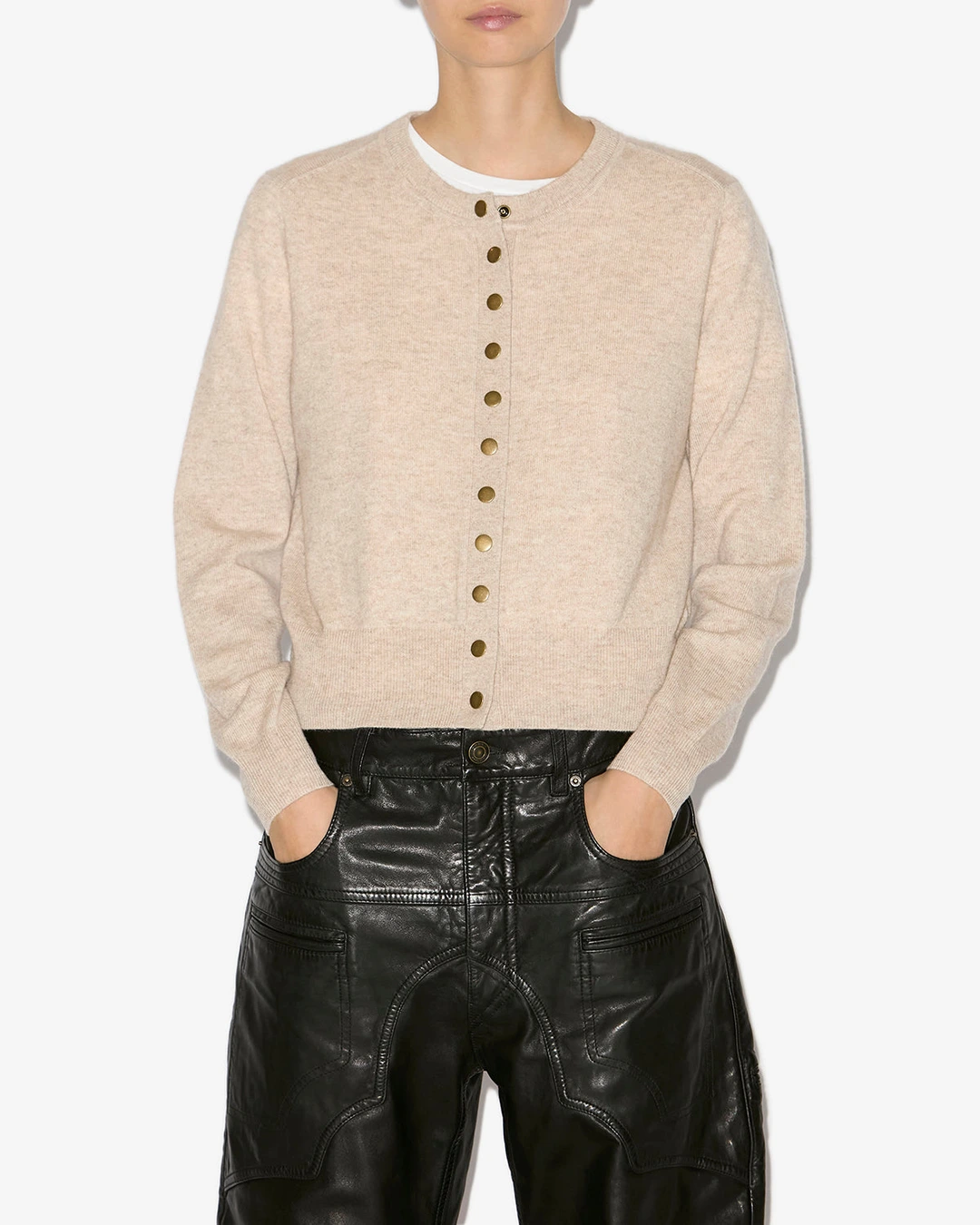 Cardigan Idesia - Femme - Beige Clair - Taille 42 - 5