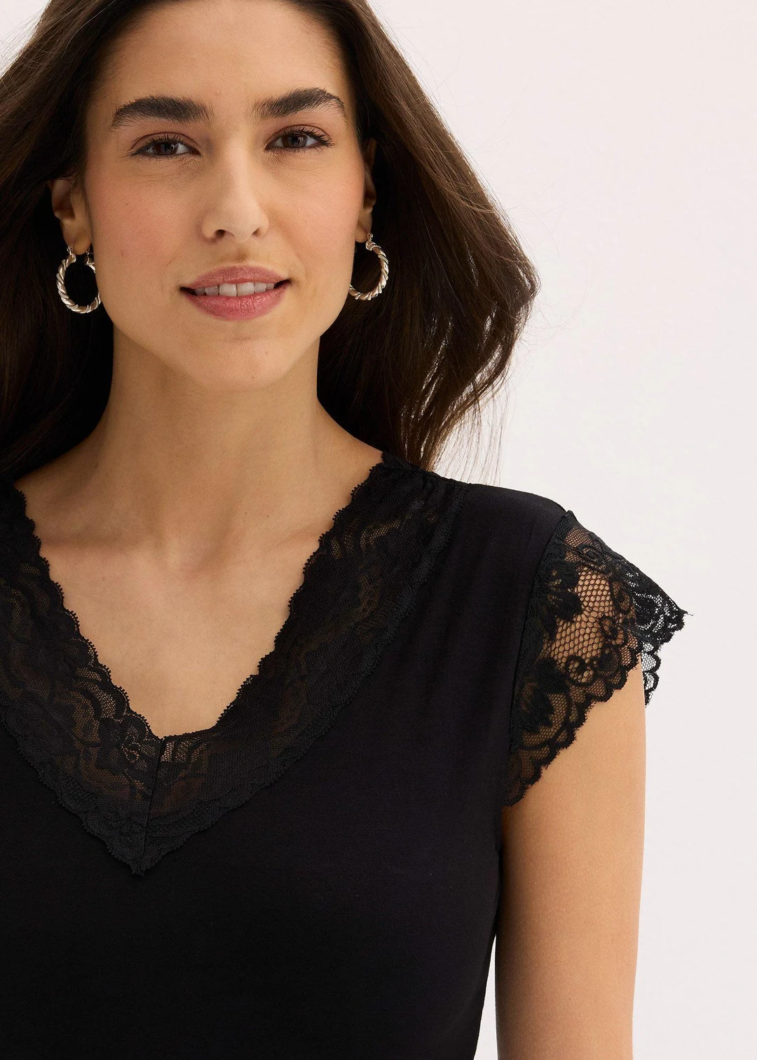 T-shirt doux en viscose extensible