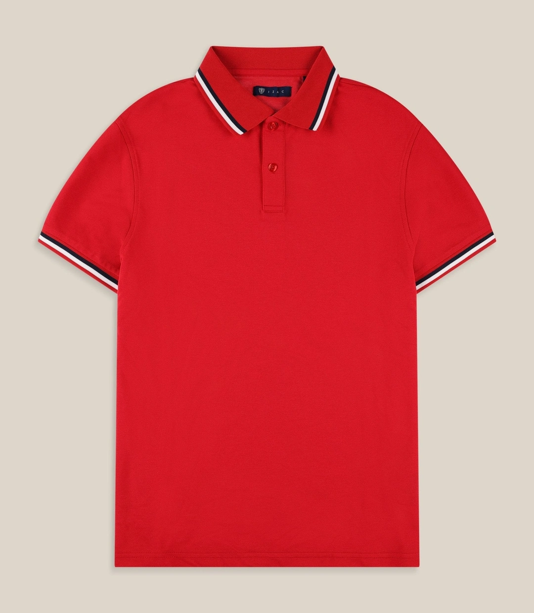 IZAC - Polo en maille piquée rouge