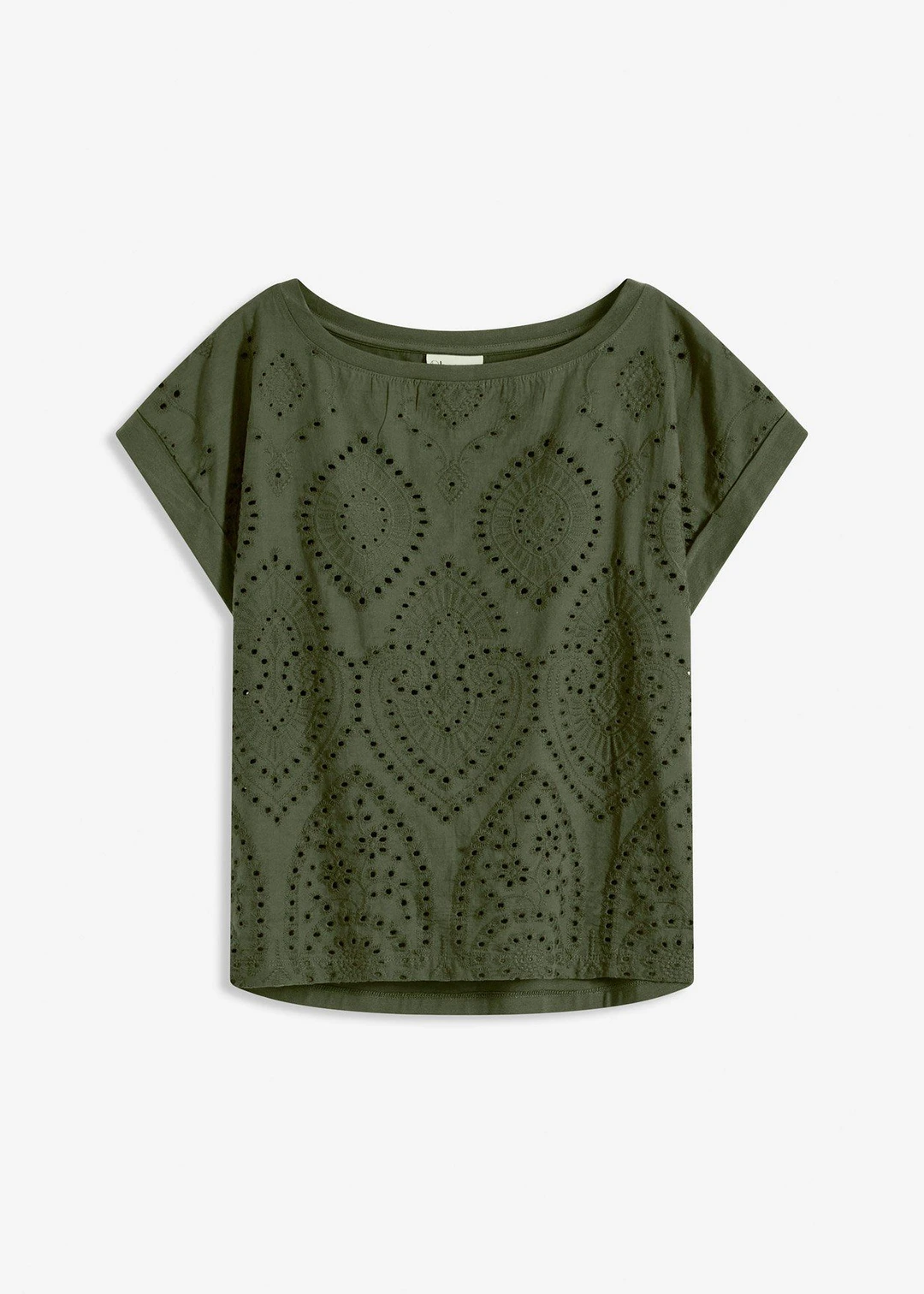 T-shirt à broderies anglaises