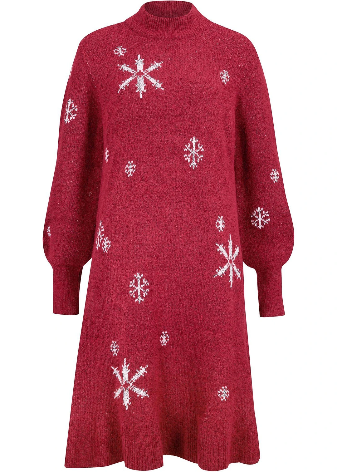 Robe en maille avec flocons de neige