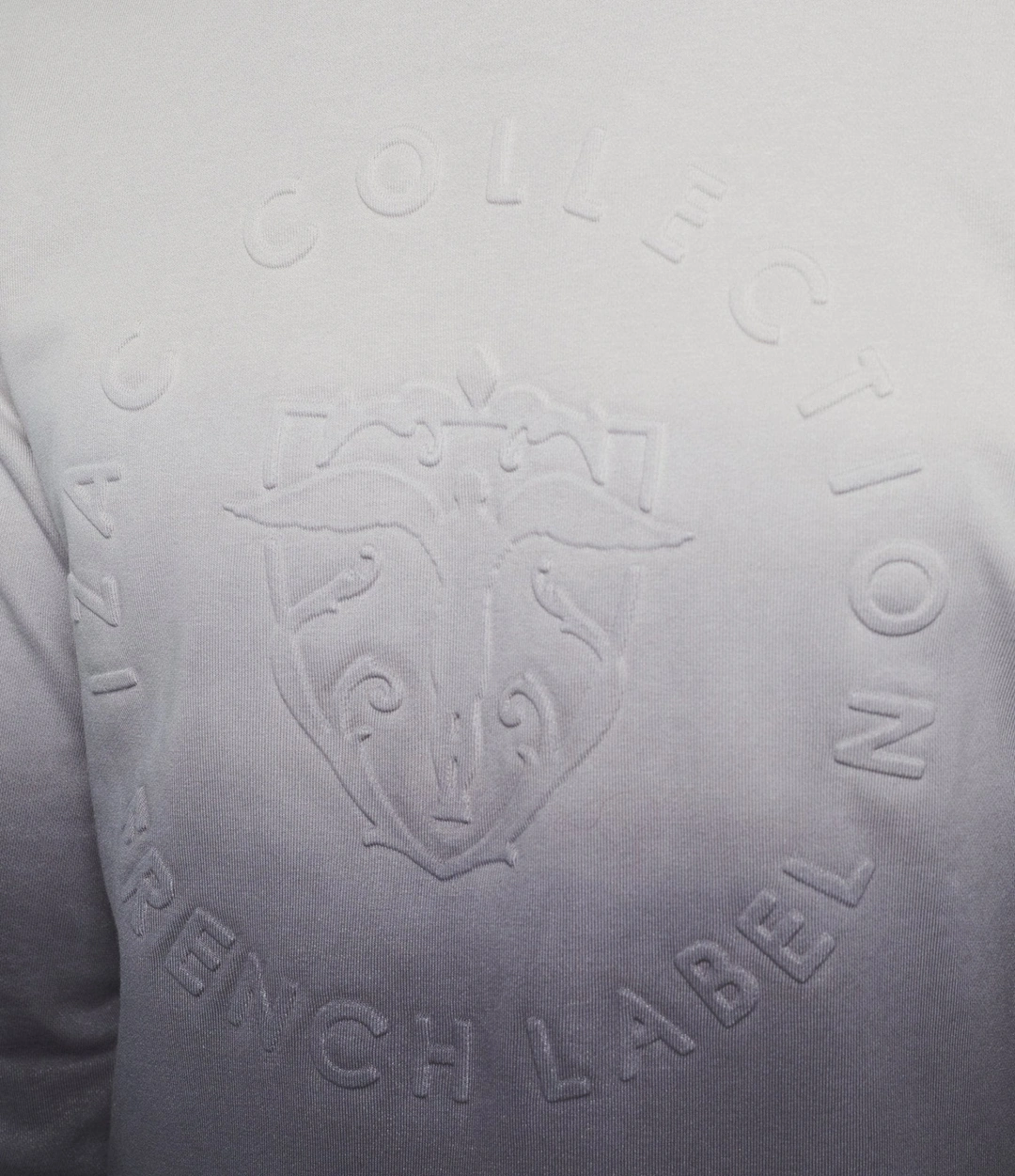 IZAC - Sweat à capuche dégradé noir et gris ''Swdidie''