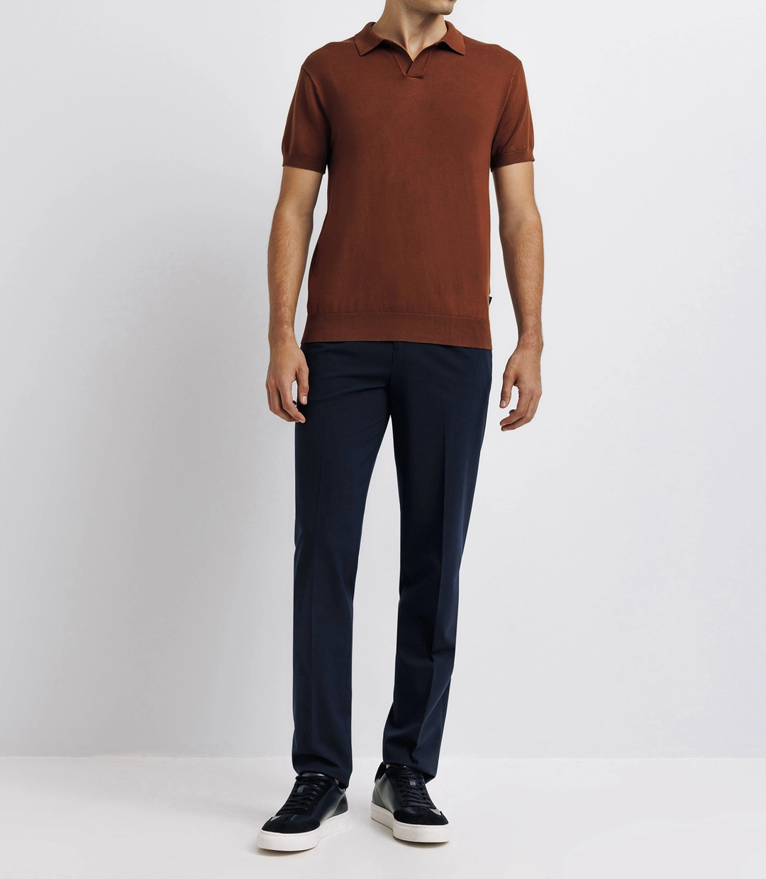 IZAC - Polo en maille truffe