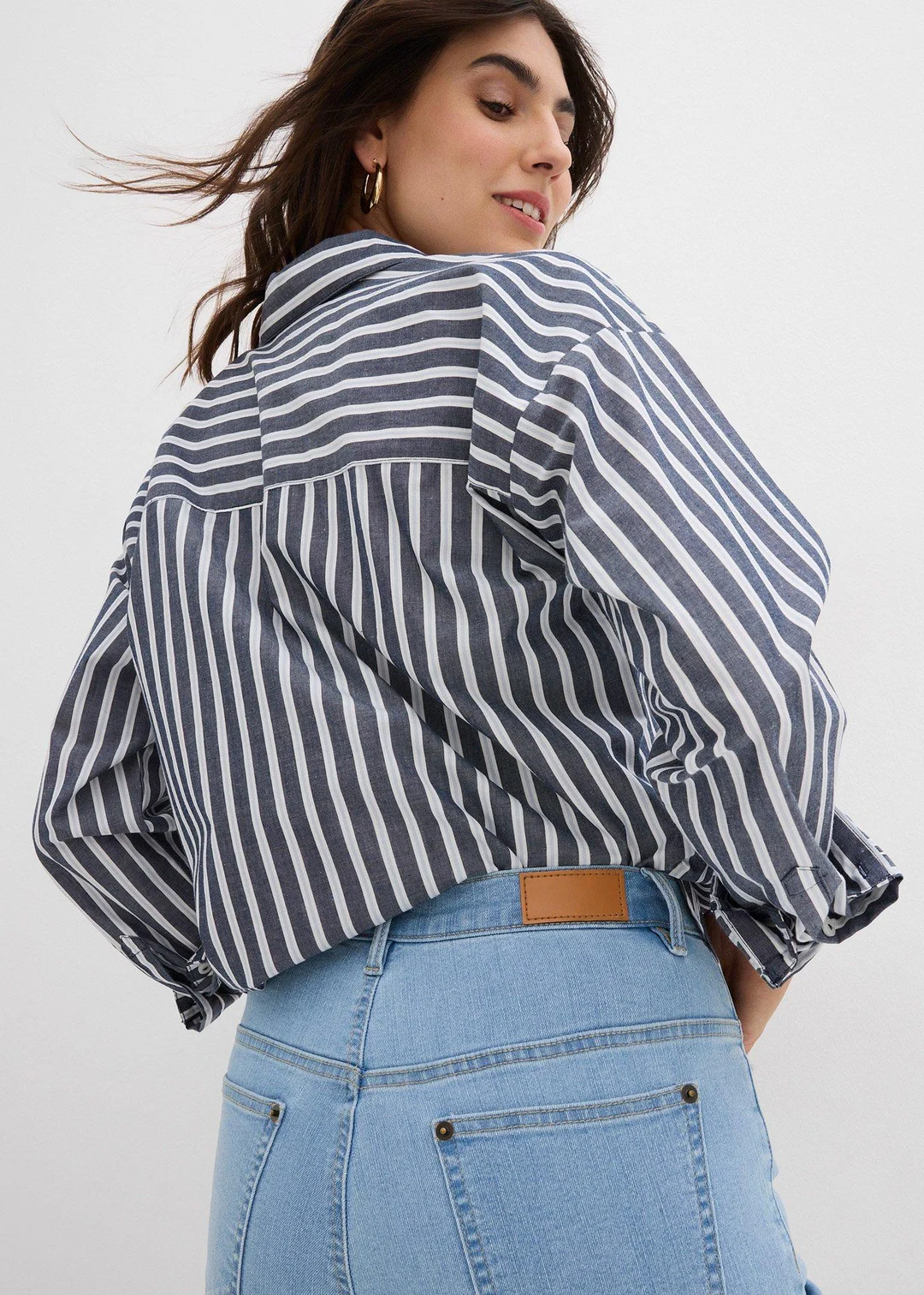Jean mom taille haute, extensible - 3