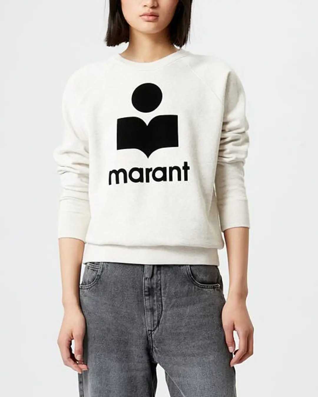 Sweatshirt Logo Milly - Femme - Écru - Taille 34 - Marant Étoile - 5