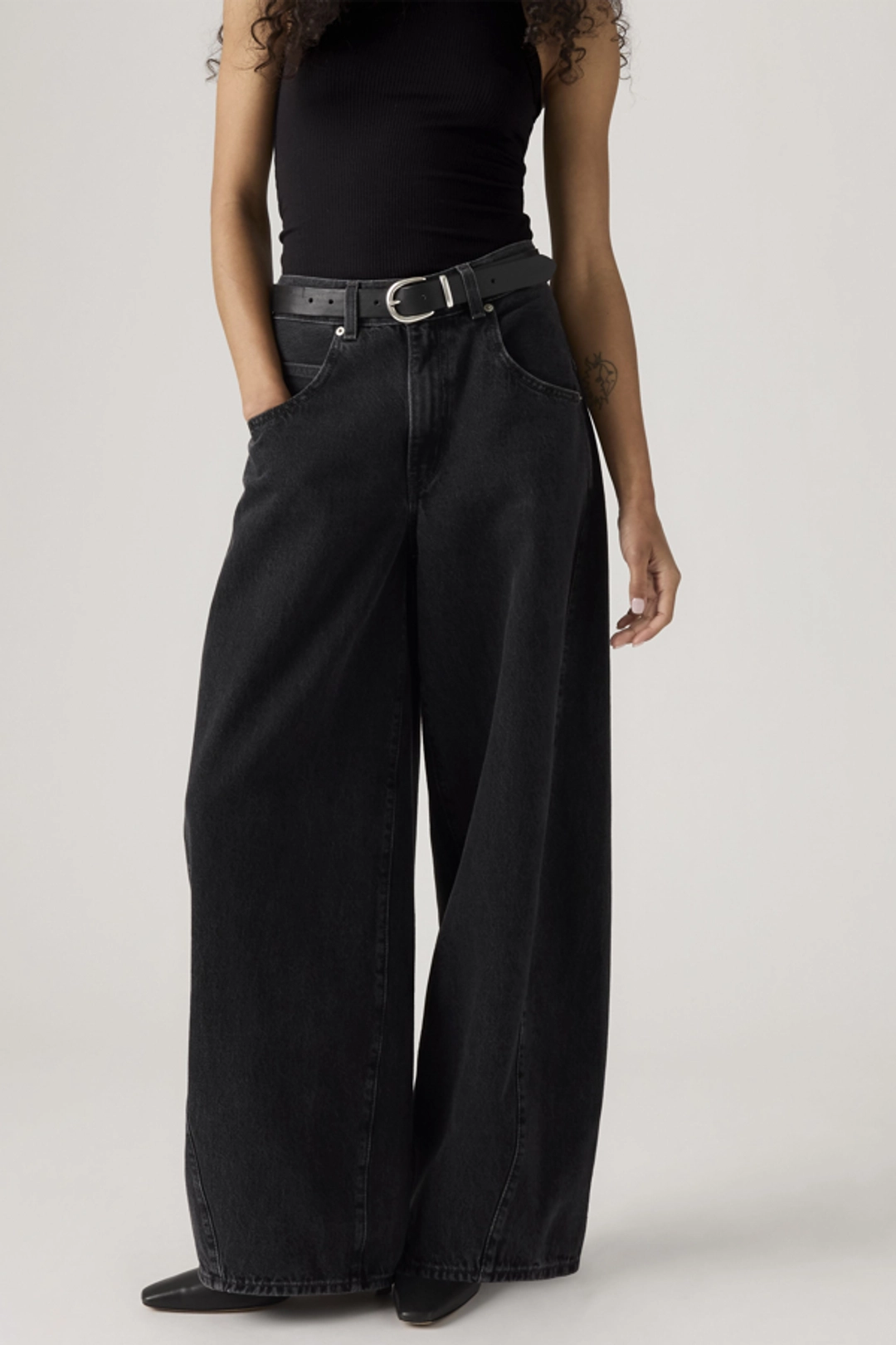 Levi's Jean Super Baggy Barrel - Femme - Noir / Open Mind - 29X32 - 2
