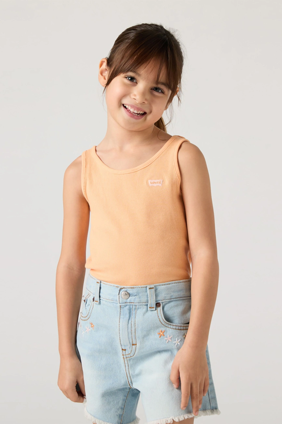Levi's Teenager Meet And Greet Ribbed Tank Top - Femme - Rose / Coral Blush - 14A