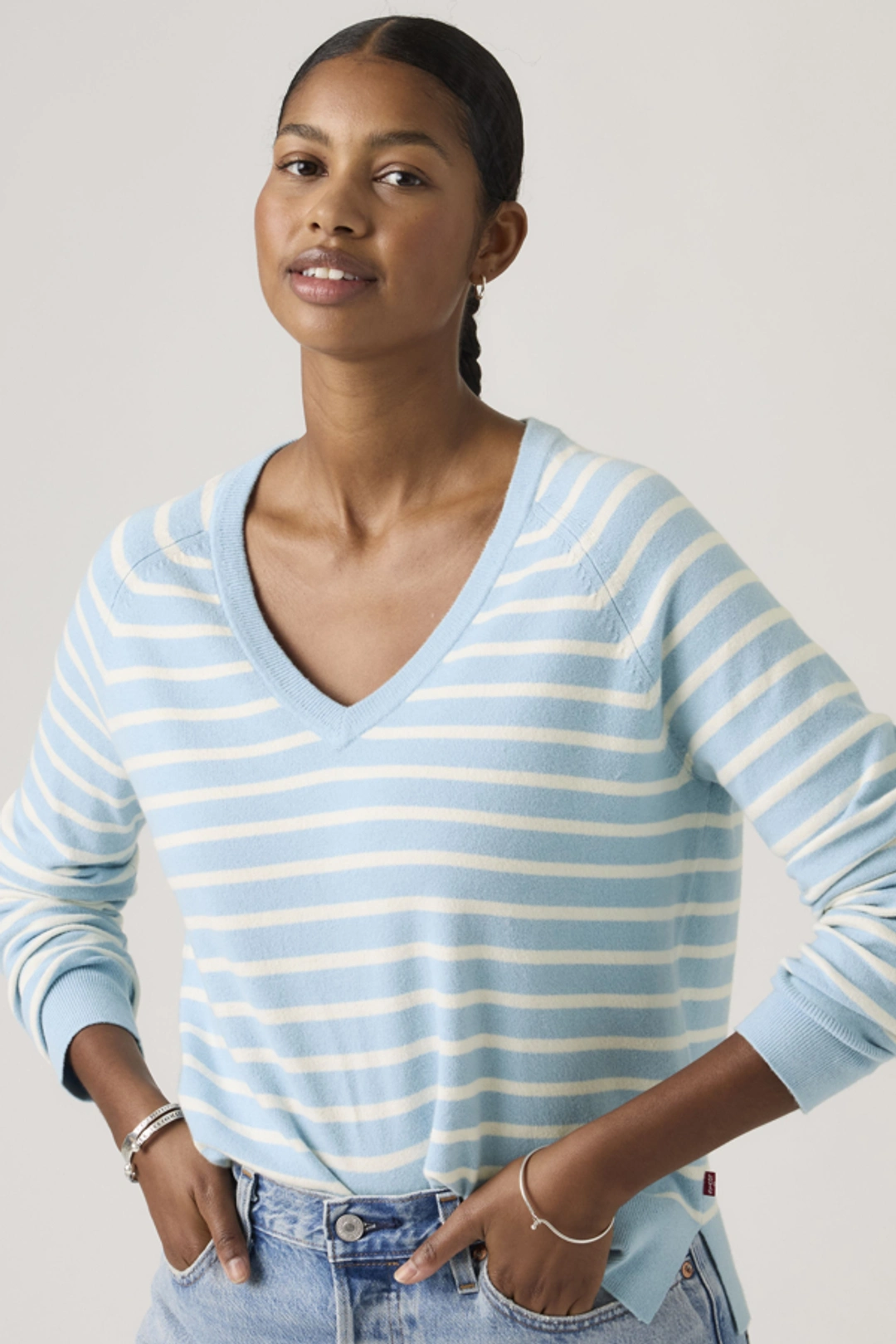 Levi's Cardigan Col V Supersoft - Femme - Noir / Anthracite Night - 2XS