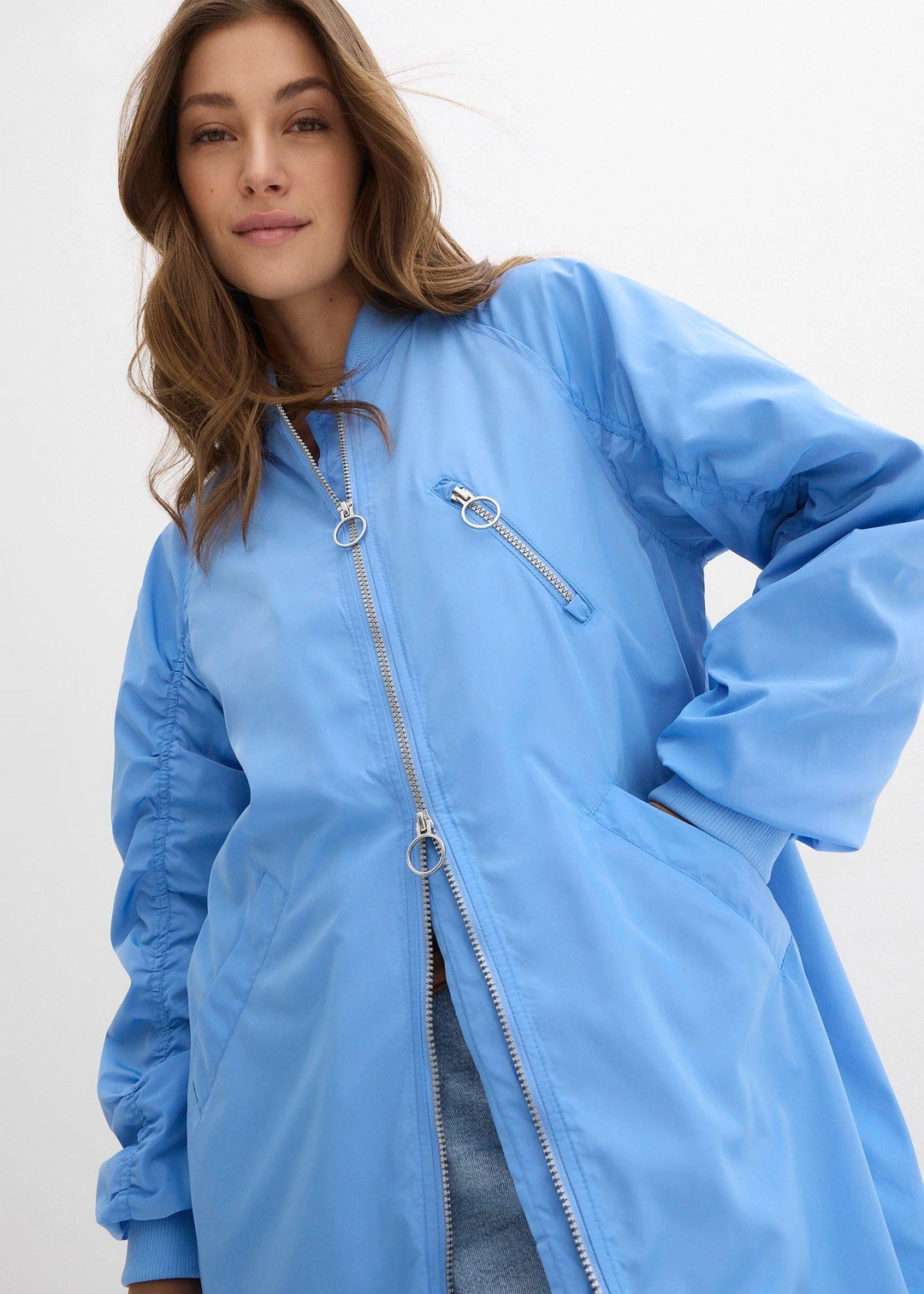 Manteau léger avec col en bord-côtes - 3