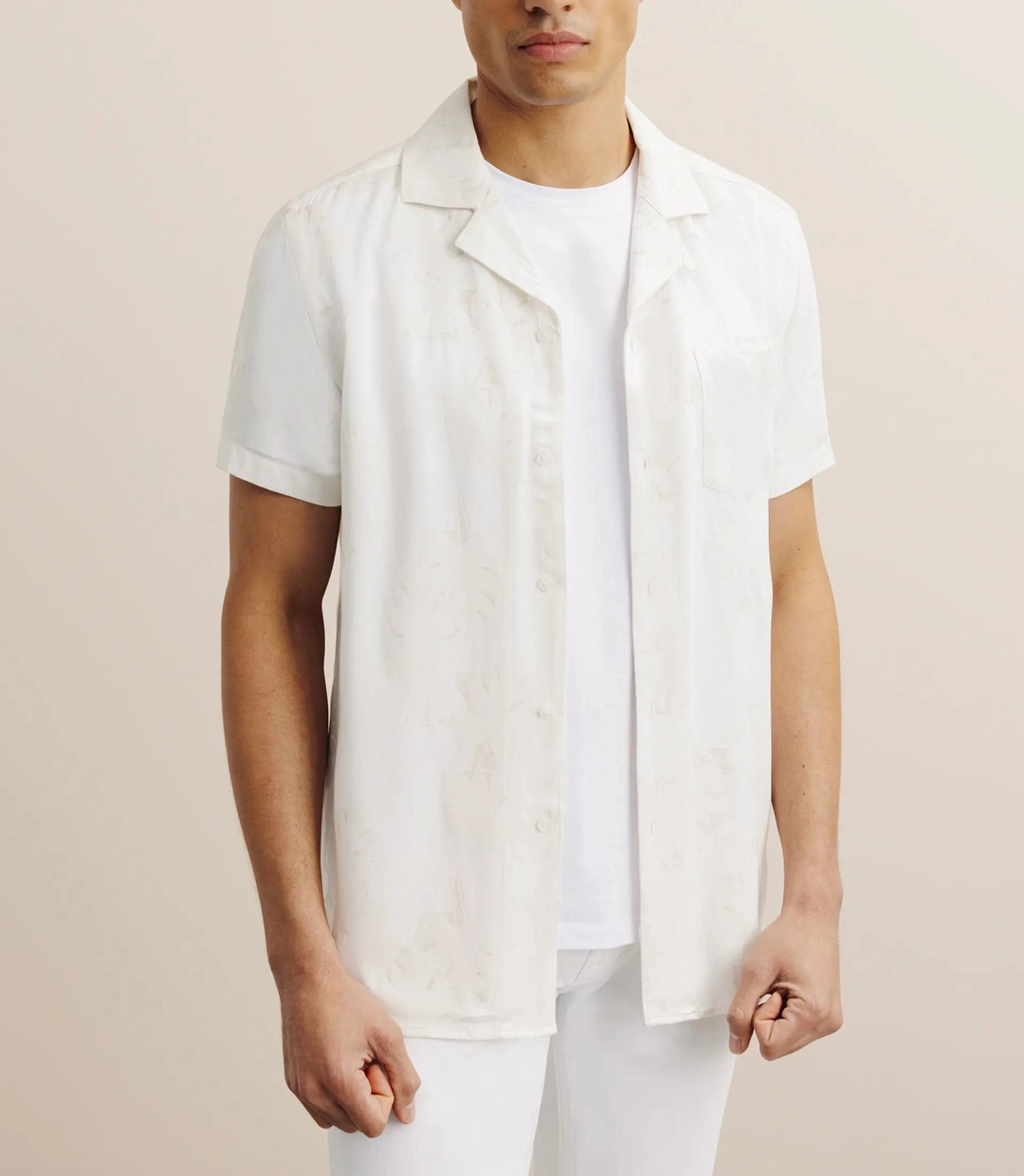 IZAC - Chemise fantaisie beige