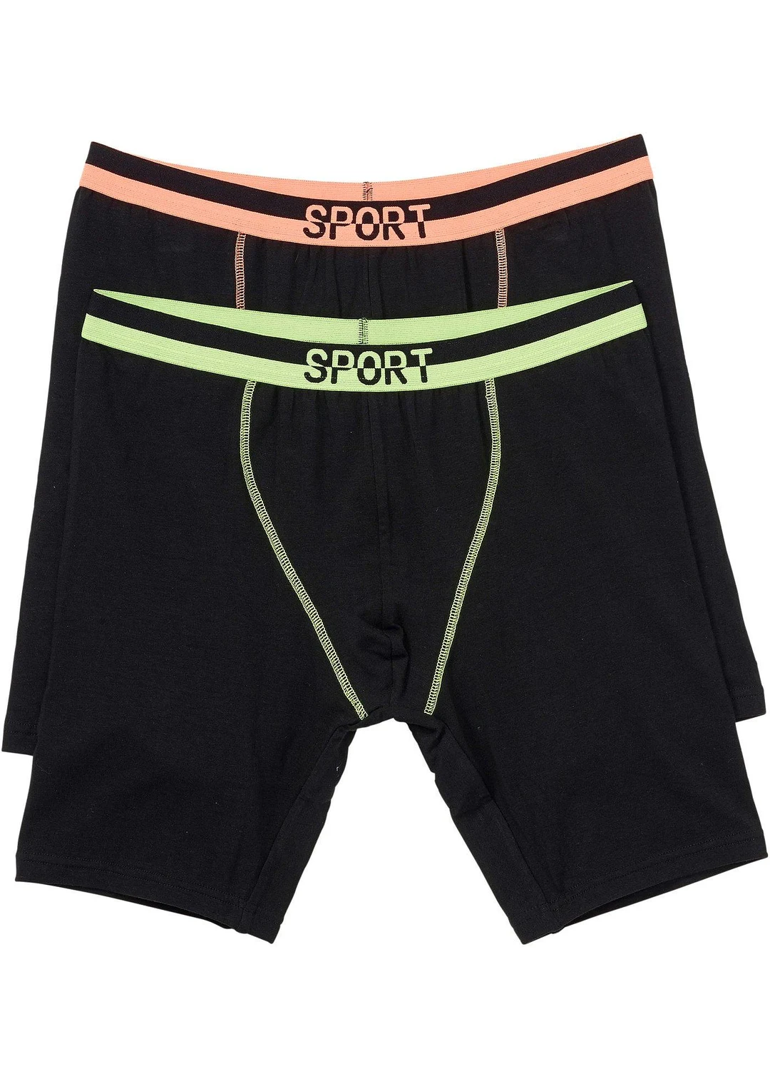 Lot de 2 boxers longs coton