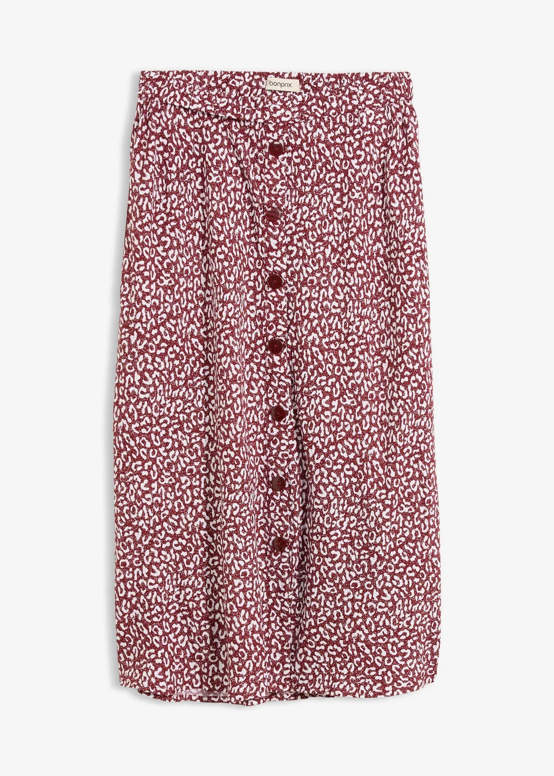 Jupe midi en viscose avec poches