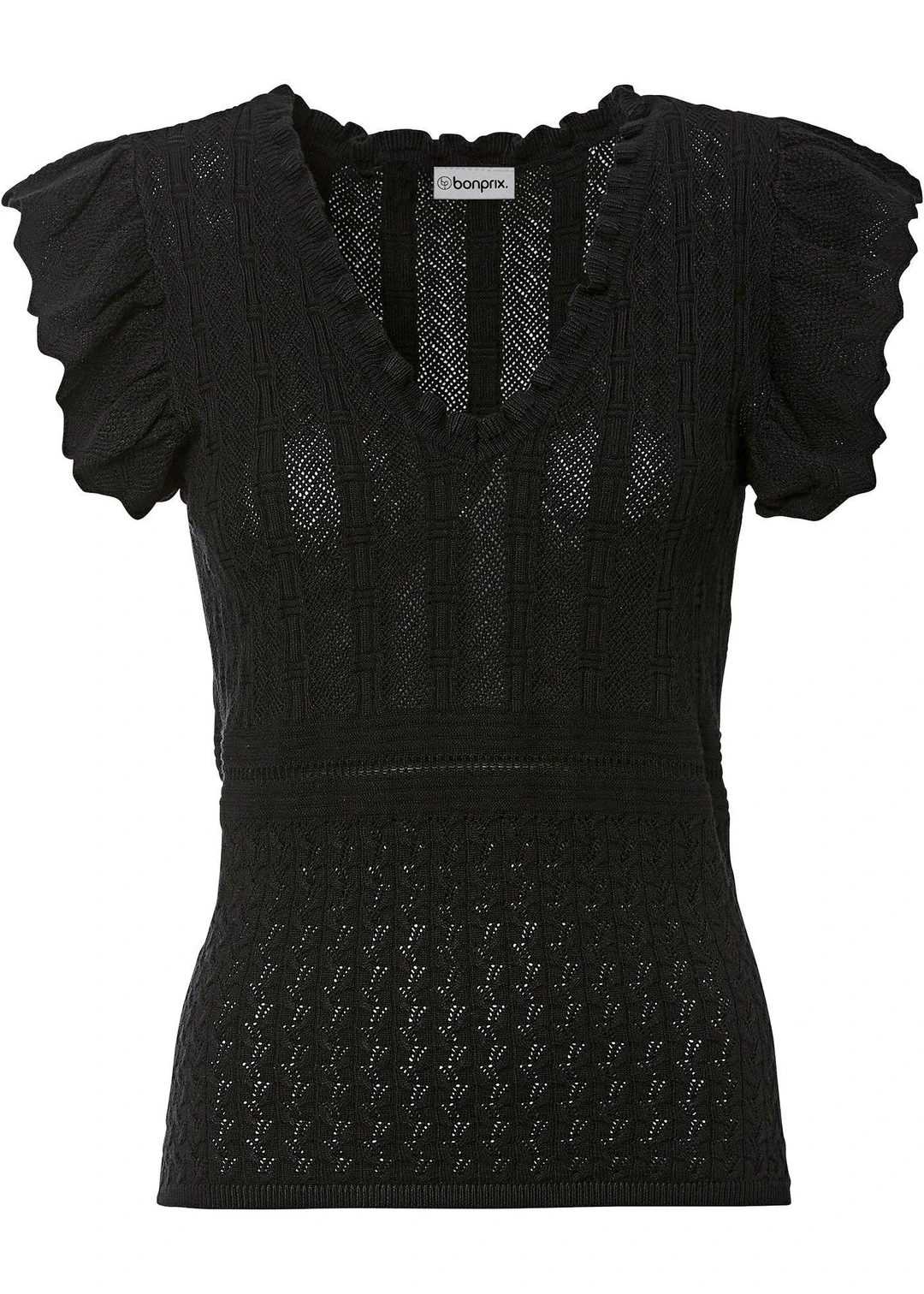 T-shirt doux en maille de viscose mélangée