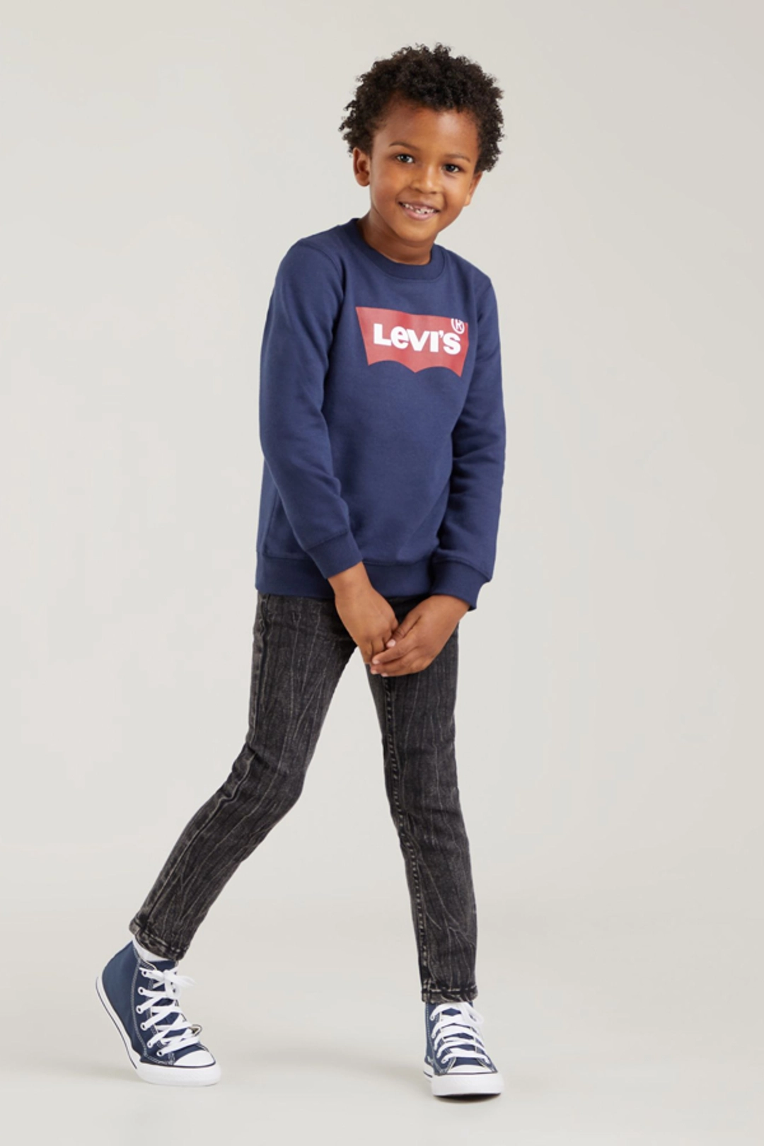 Levi's Sweat Shirt Batwing Bébé - Homme - Gris / Grey Heather - 18M