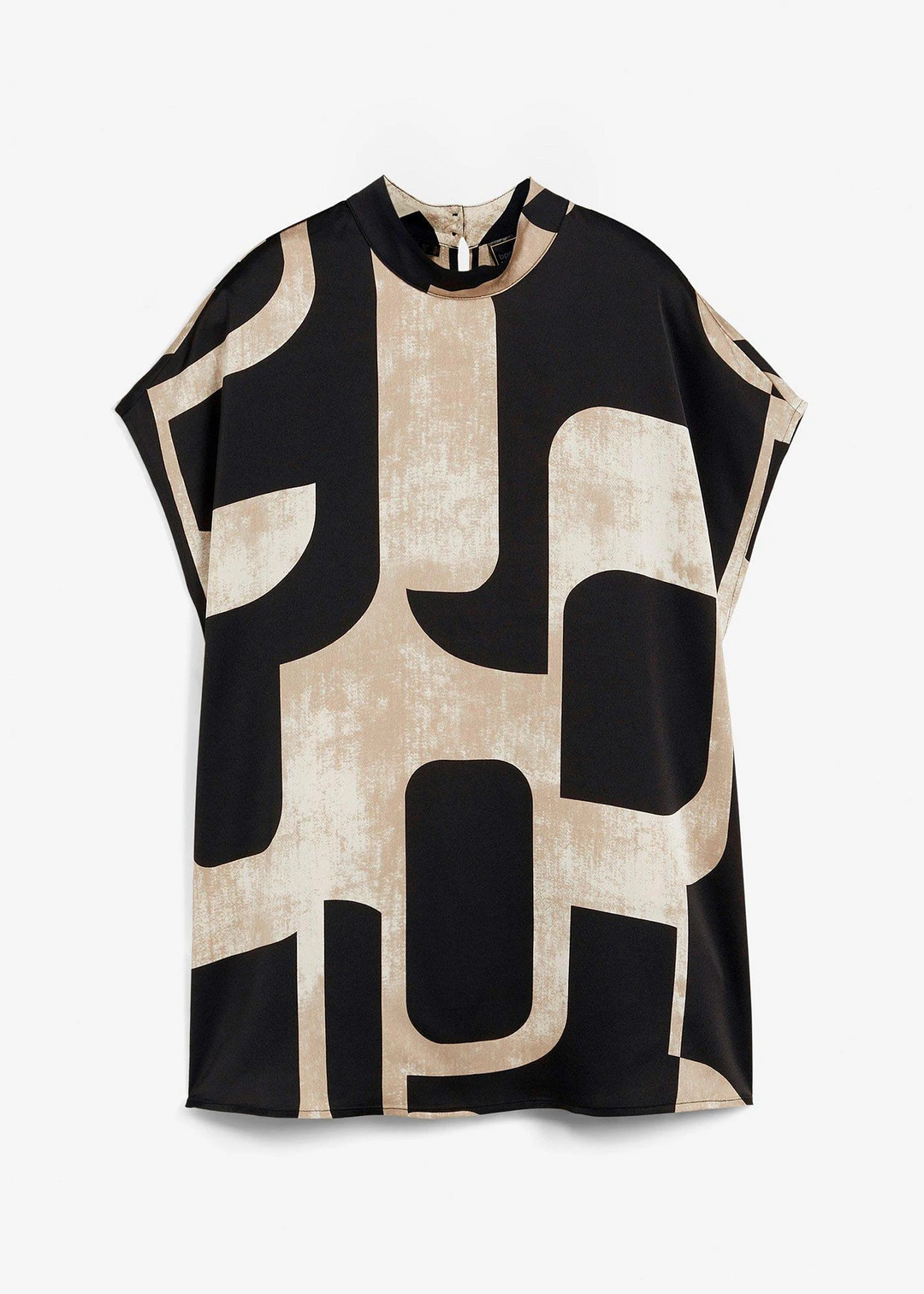 Blouse sans manches en satin