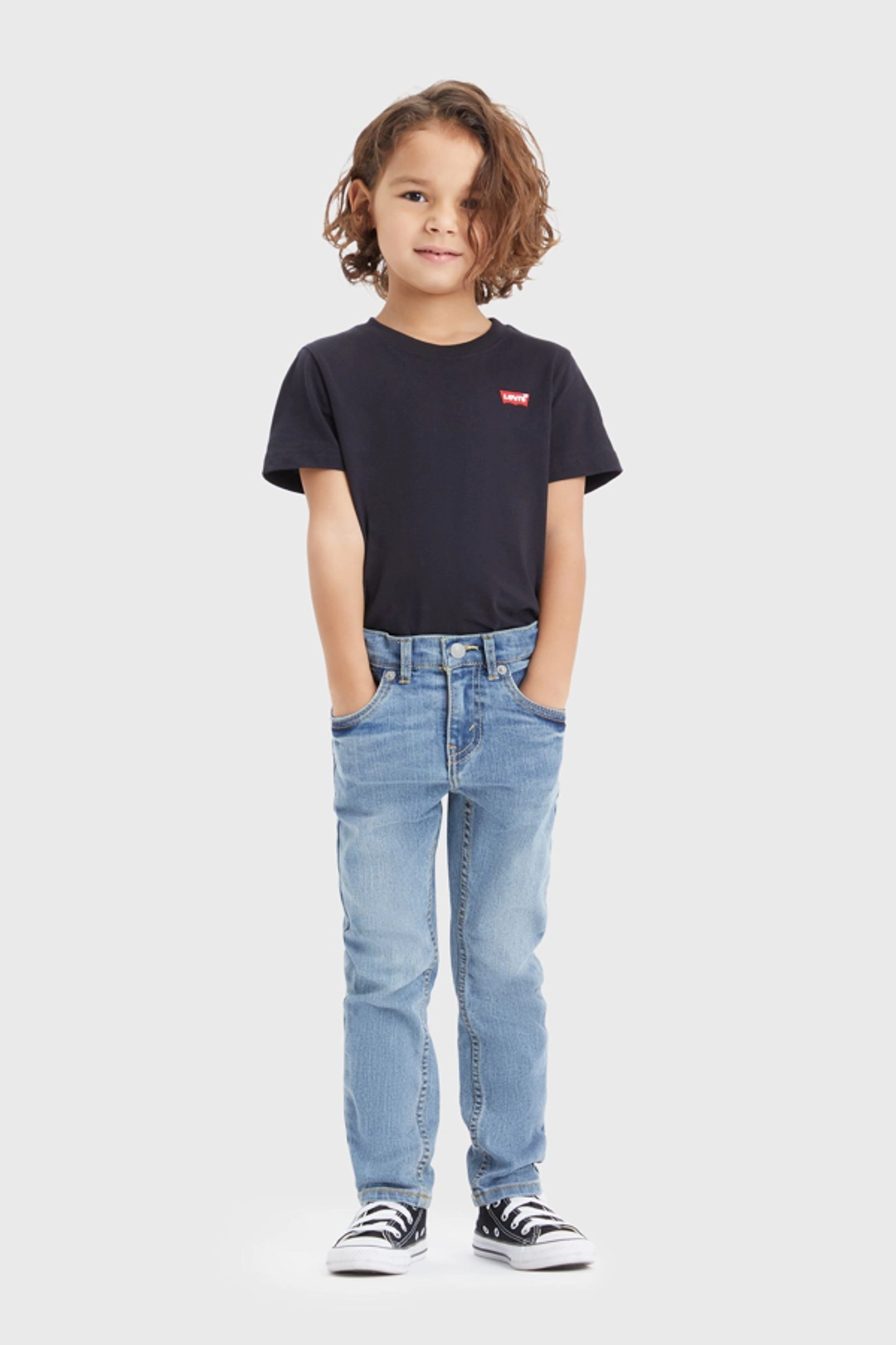Levi's Jean Skinny 510 Pour Adolescent - Homme - Noir / Black - 14A