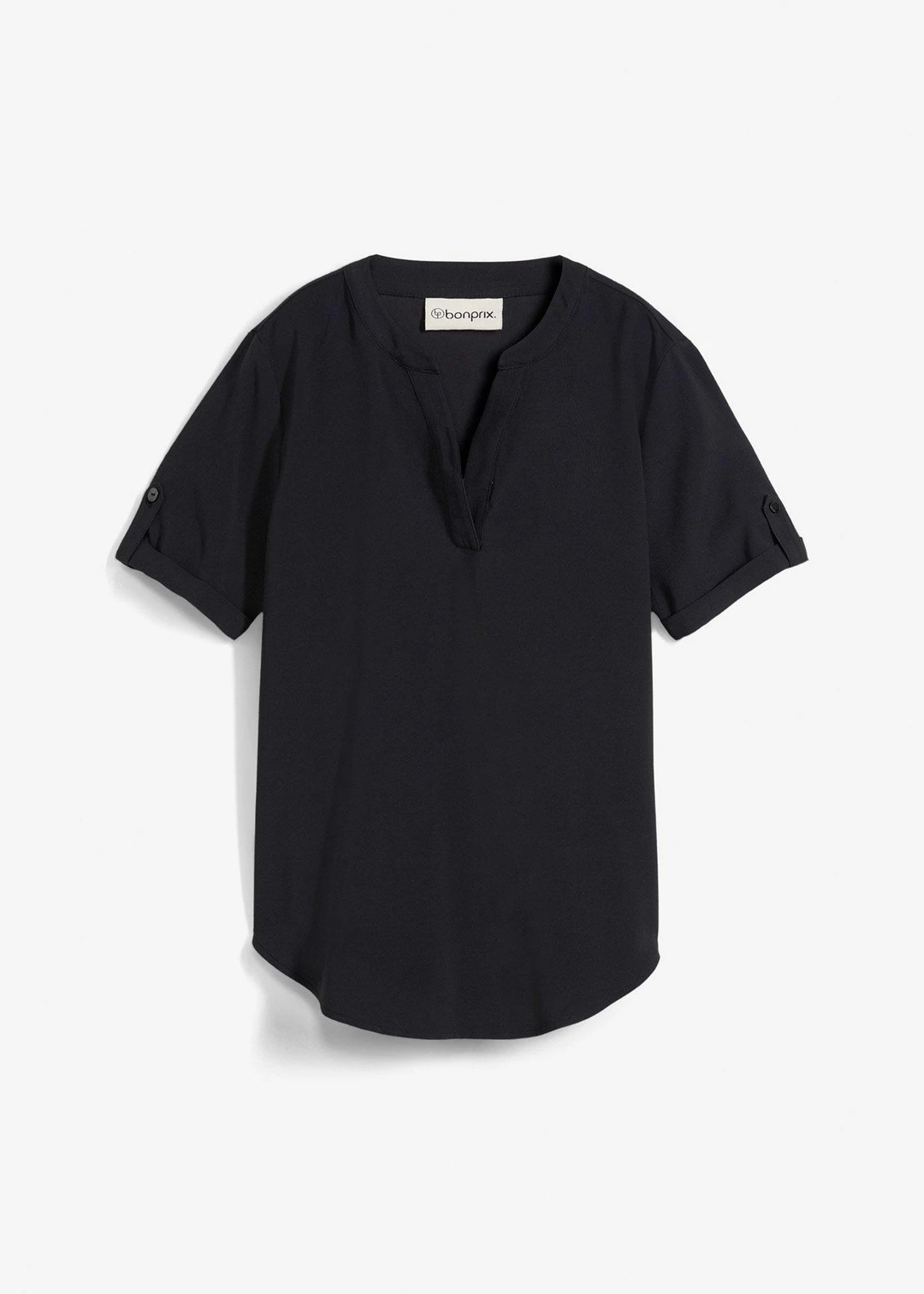 Blouse manches courtes en viscose mélangée