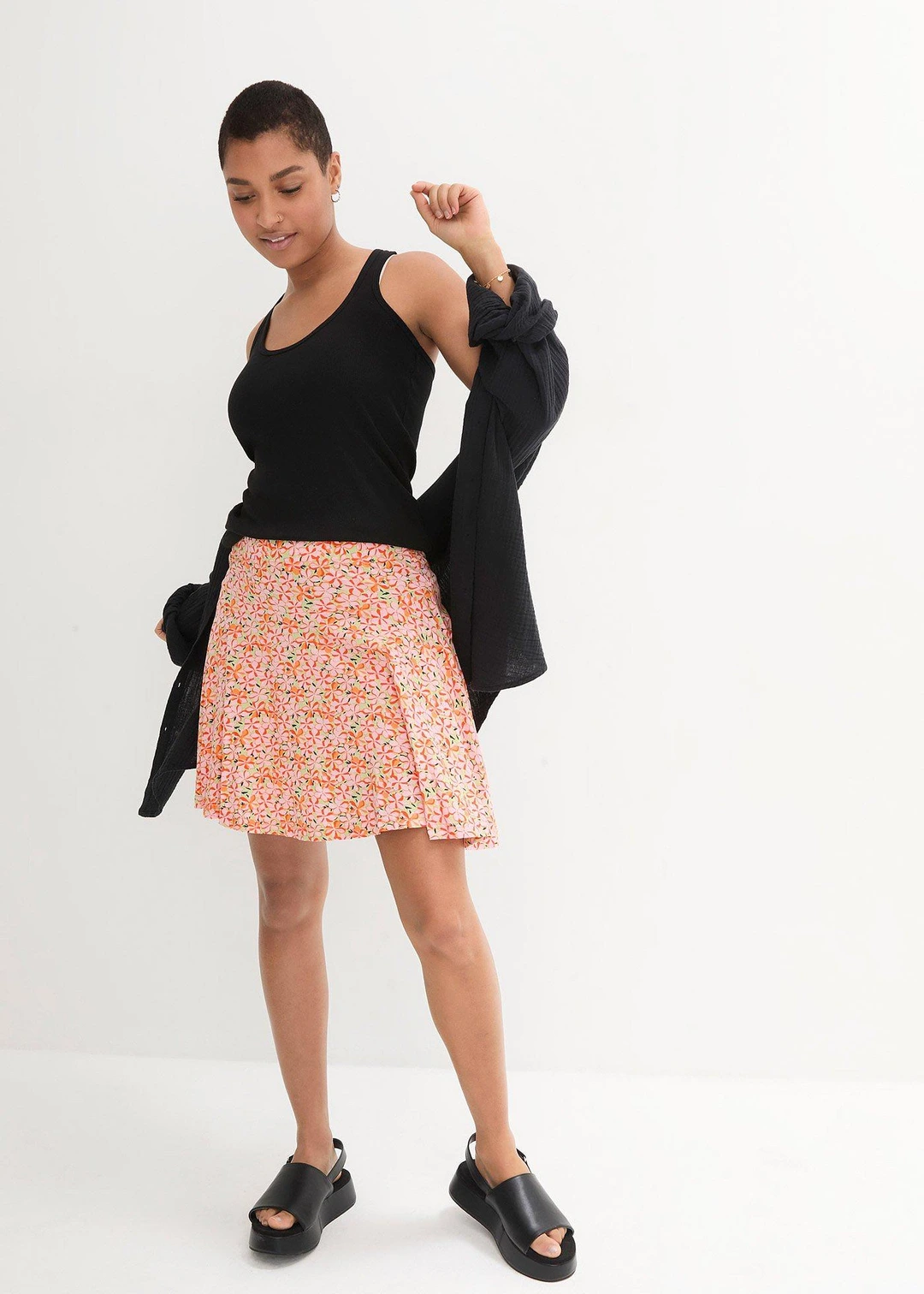 Jupe-short en viscose douce - 2