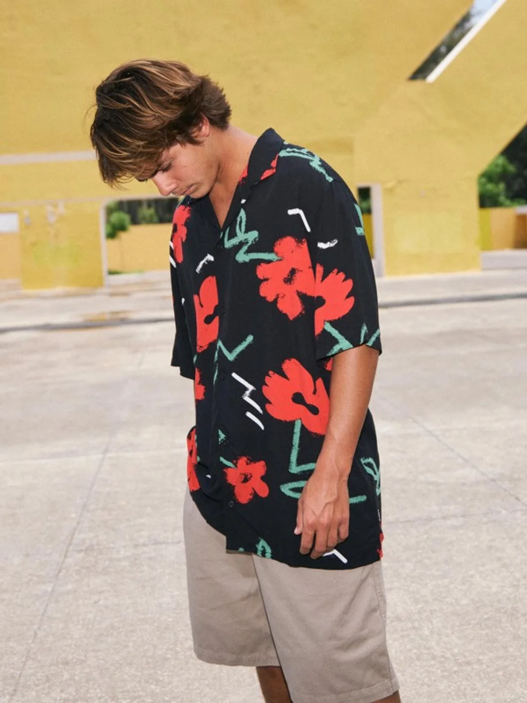 Safe Paradise - Chemise manches courtes pour Homme Noir