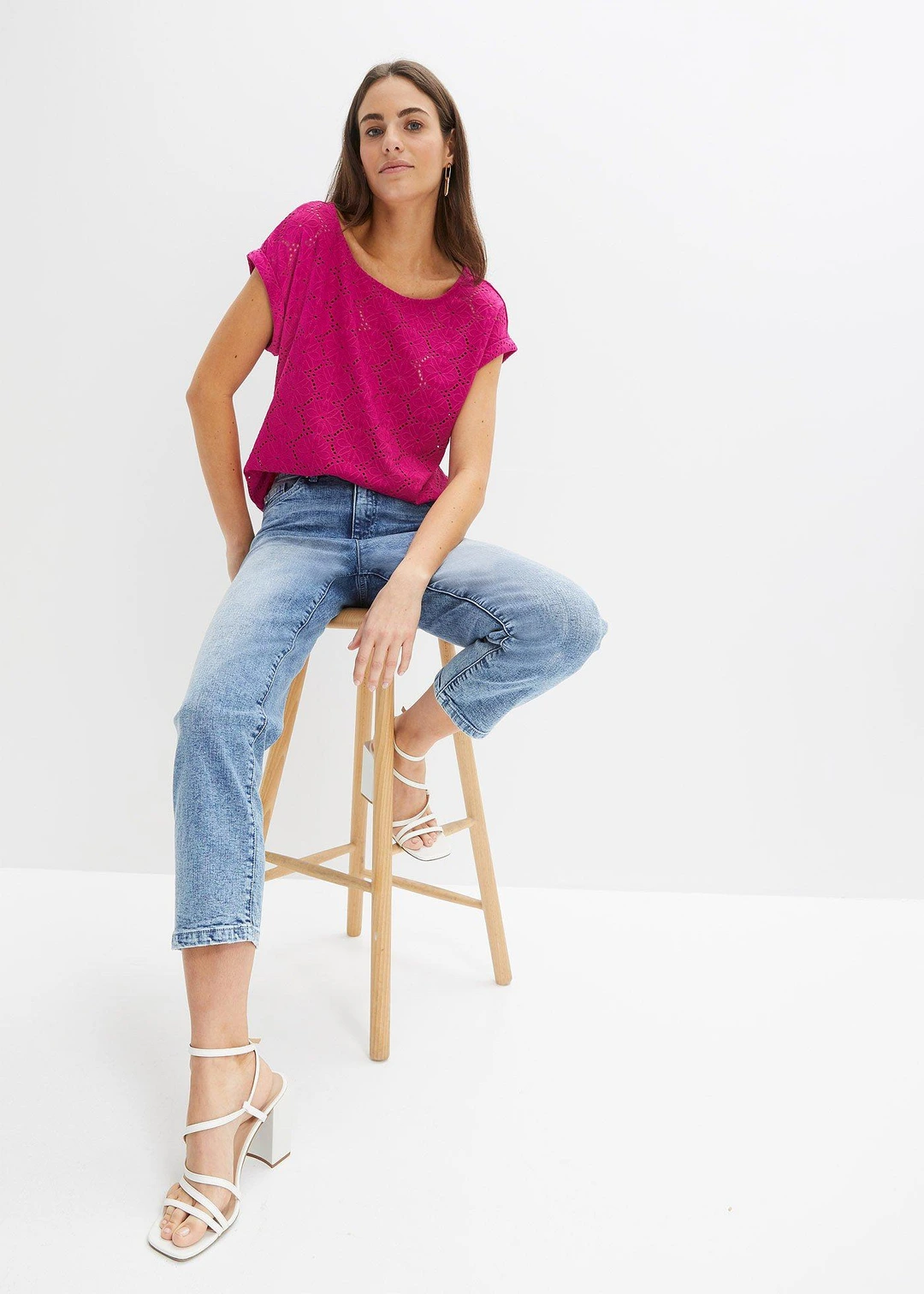 T-shirt en broderie anglaise - 2
