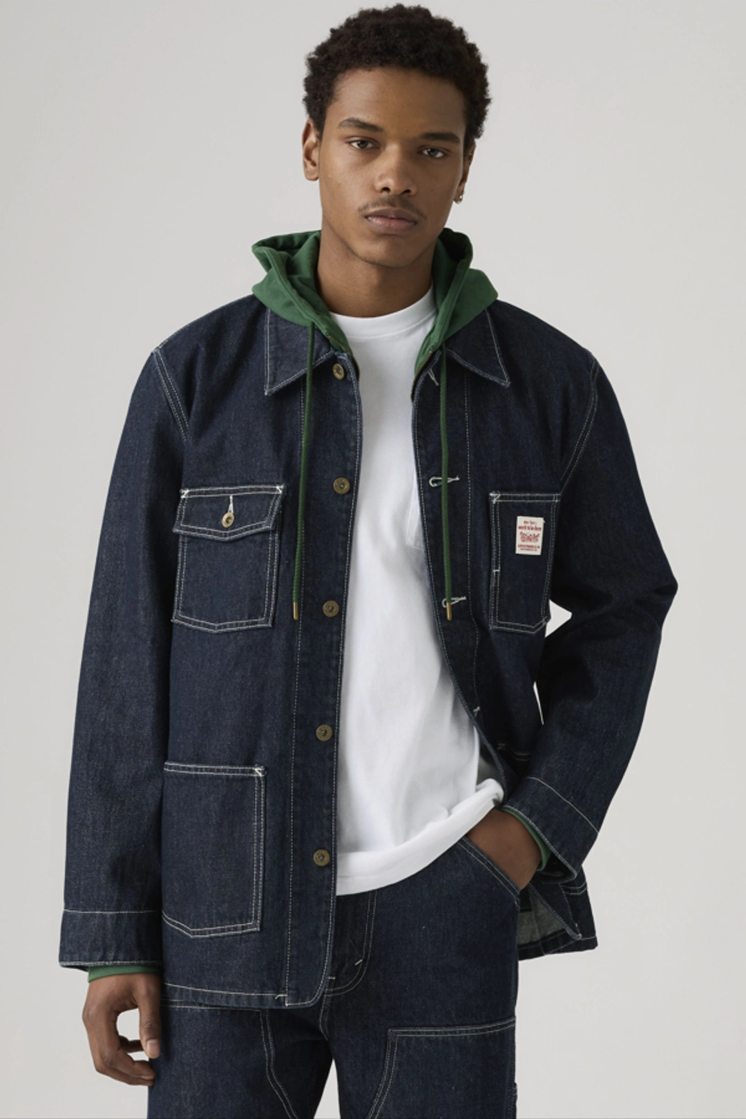 Levi's Veste Chore Berkley - Homme - Bleu / Mornin Classical T - XS