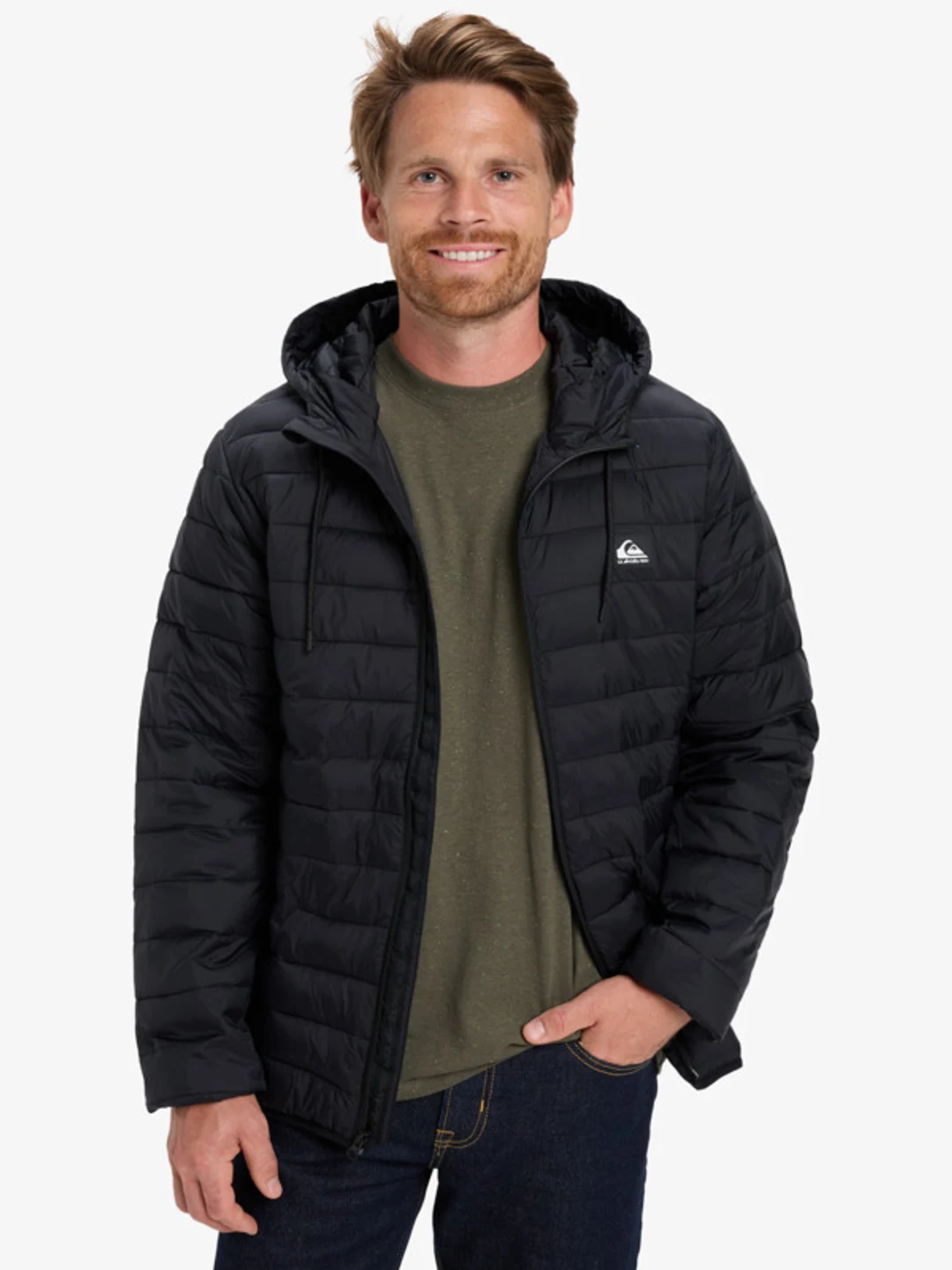 Scaly Hood - Veste isolante à capuche pour Homme Noir